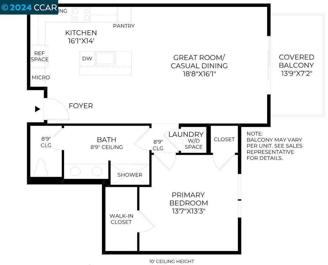 Detail Gallery Image 7 of 14 For 308 Torrey Pine Terrace #403,  Sunnyvale,  CA 94086 - 1 Beds | 1 Baths
