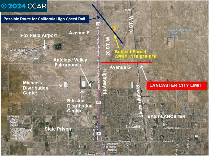 Detail Gallery Image 1 of 1 For 16th St. W and Avenue F, Lancaster,  CA 93534 - – Beds | – Baths