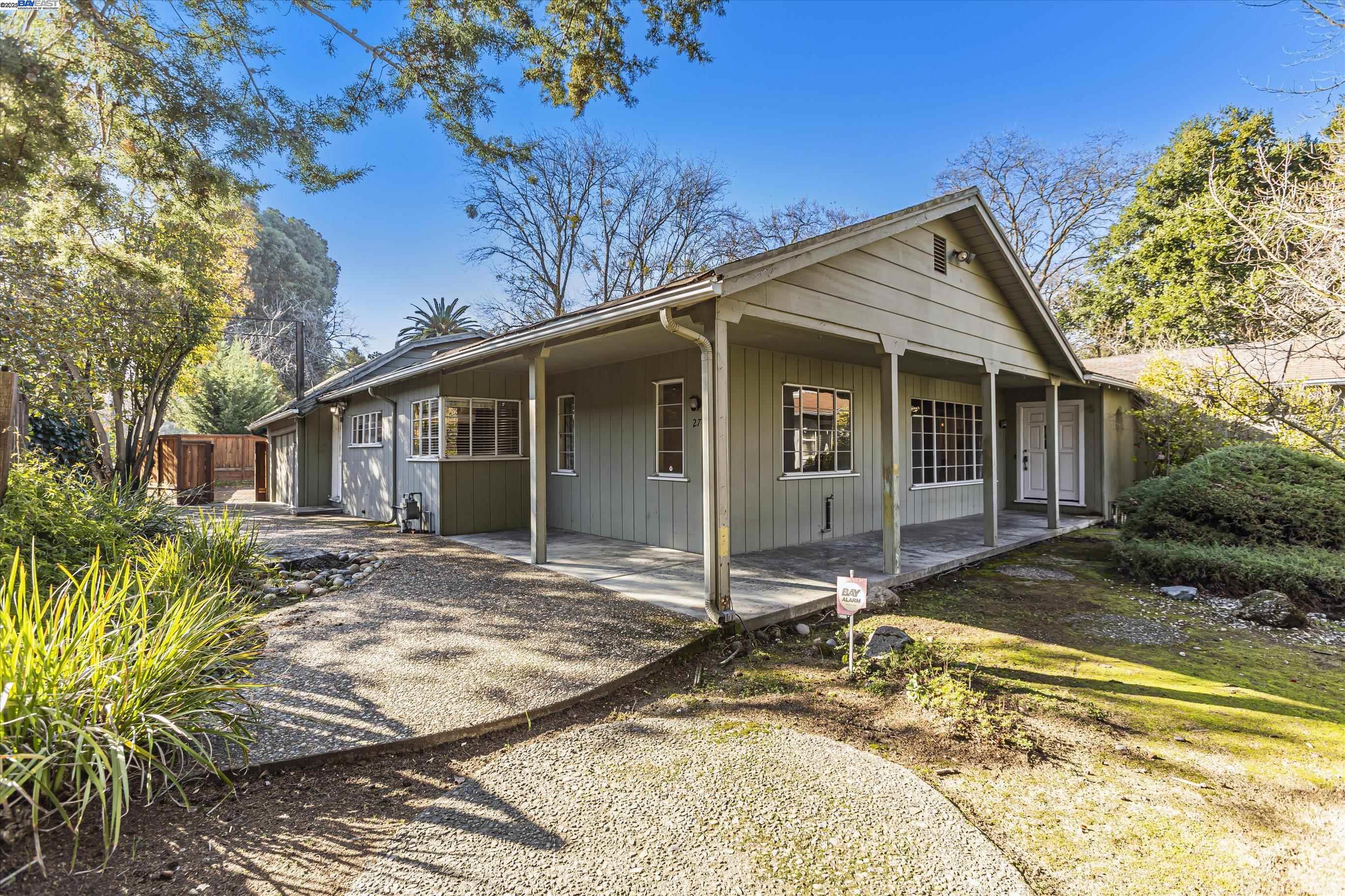 Opportunity awaits in highly desired Tice Valley.  Welcome to 275 Lancaster Rd this single story sits upon just over half an acre.  The primary home is original without any updates and is a blank canvas for its new owners.  There is an attached ADU with a separate entrance approx 700 sq ft 1 bed 1 bath with kitchen & laundry, a detached 2-car garage, and a large driveway.  The lot is flat and private with a small creek bed along the backside of the property, minutes to downtown Walnut Creek, close to shopping, top-rated schools, 680/24, BART, and more.  This is a rare offering for the right buyers who seek to create their oasis in beautiful Walnut Creek.  With the existing ADU this is a perfect option for multi-generational living.