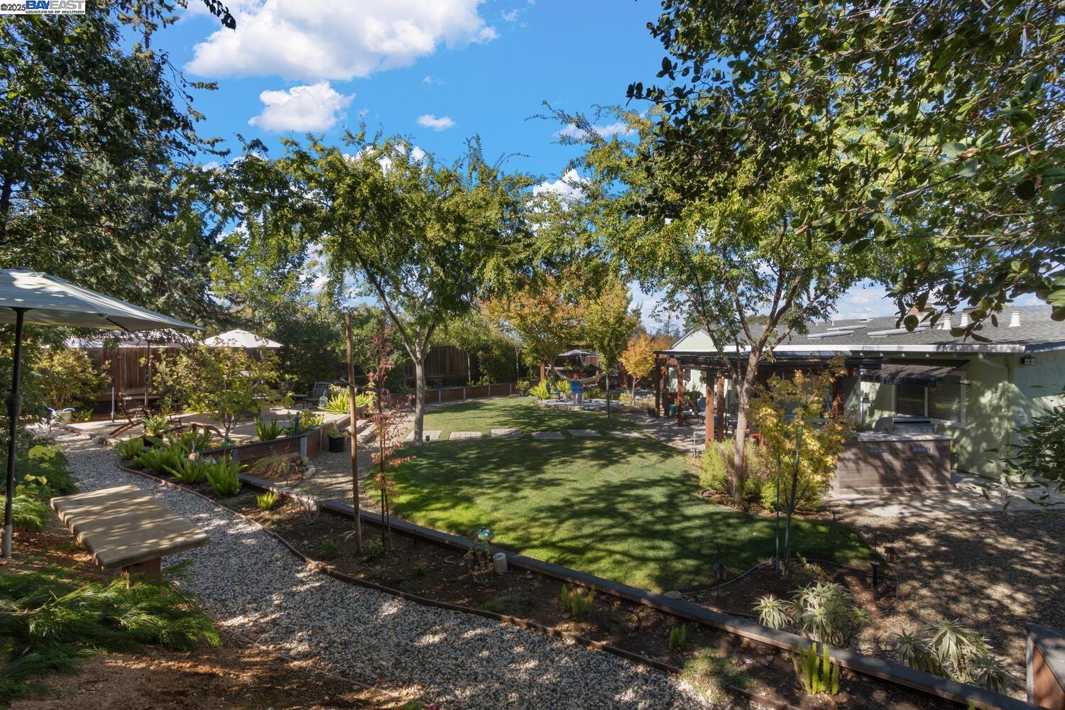 Open Houses Saturday and Sunday from 10am to 1pm!  Stunning 5-Bedroom Home on One of the Largest Lots in Sunset East!  This property has been thoughtfully upgraded with beautiful landscaping, featuring an outdoor kitchen with BBQ, custom patio cover, tranquil fountain, a lovely greenhouse, fenced garden area, fruit trees, a butterfly garden and a large tool shed. The backyard also includes a cozy gas fire pit creating the perfect environment for outdoor entertaining and relaxation. Inside, the home boasts fresh interior paint and sleek laminate flooring, offering a modern and welcoming feel. The kitchen features elegant granite countertops with gas cook top.  Also, included are Dual-pane windows, vaulted ceilings, and an indoor laundry room. The expansive backyard provides incredible privacy, with no rear neighbors. There is plenty of space for a potential pool, ADU, detached garage, or home addition (please check with the city for permits). Electrical and gas piping have already been installed for future pool equipment, and the upgraded electrical and gas meter/panel are in place to support your future projects. Located within walking distance to award-winning school, coffee shops, shopping, and dining, this home combines the best of convenience and luxury.