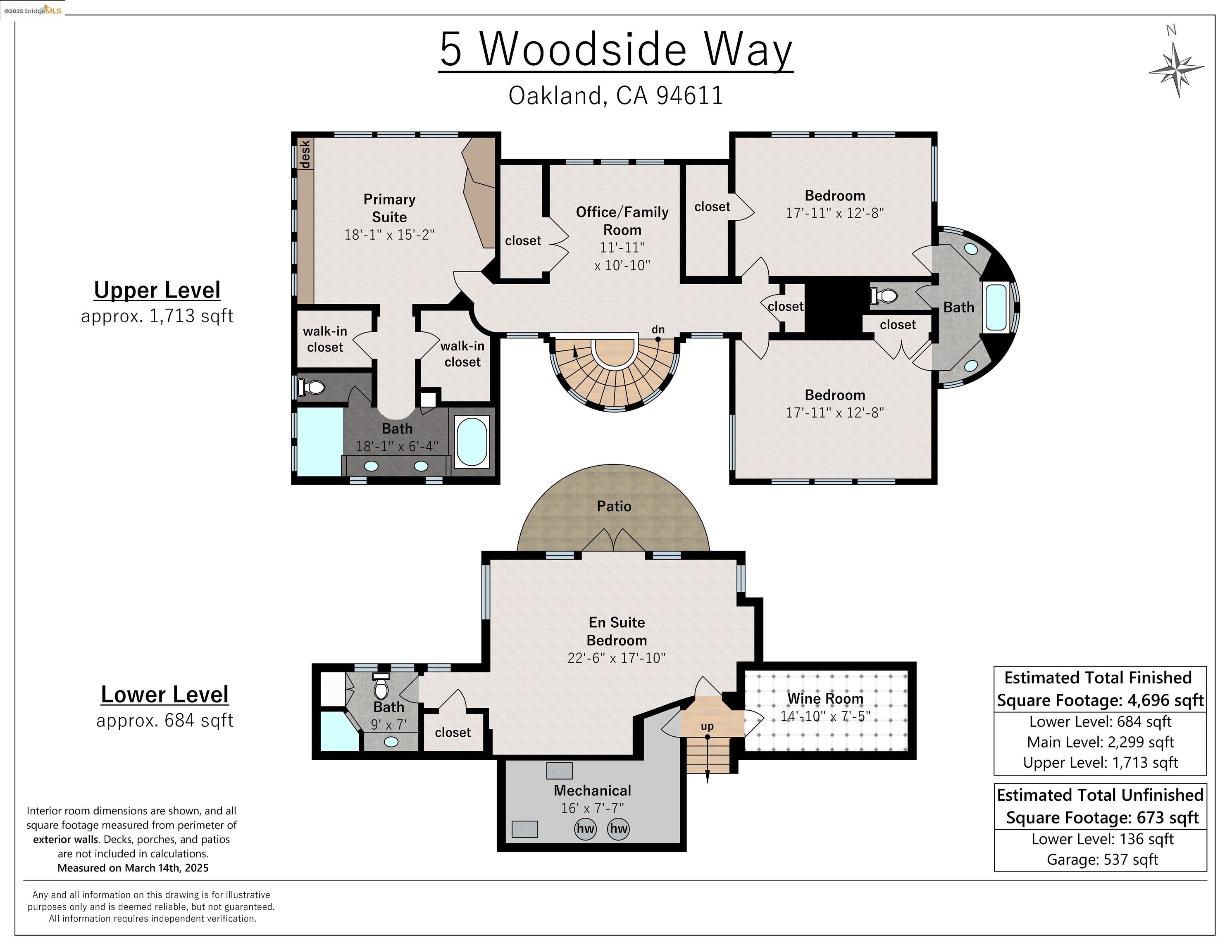 5 Woodside Way, Oakland, California 94611, 5 Bedrooms Bedrooms, 11 Rooms Rooms,4 BathroomsBathrooms,Residential,For Sale,5 Woodside Way,41089995