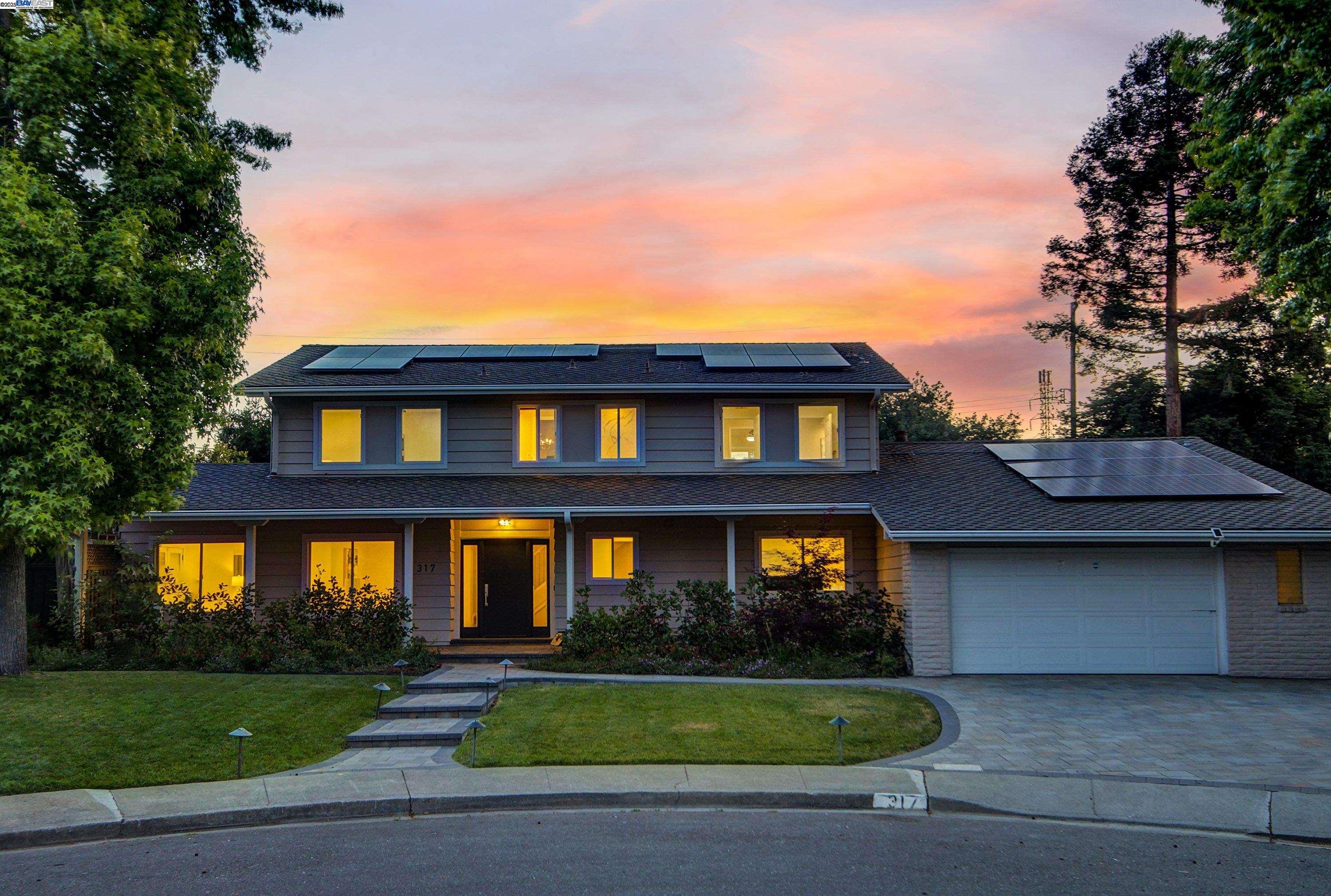 Welcome to 317 Deerpark Court, a beautifully updated residence tucked away on a peaceful court in Walnut Creek’s highly sought-after Northgate neighborhood. This elegant home effortlessly combines timeless charm with modern comfort, featuring a tastefully remodeled kitchen with crisp white cabinetry, sleek countertops, and new luxury vinyl flooring. The fully updated bathrooms are designed with a clean, contemporary aesthetic, and the expansive family room provides the perfect setting for entertaining or relaxing. A spacious laundry room offers additional convenience, while Andersen windows invite natural light throughout the home. The exterior impresses with a wide paver driveway and thoughtfully landscaped front and back yards, including a recently replaced rear fence. Multiple leased solar panels provide energy efficiency and long-term savings. Ideally located just minutes from Whole Foods, the Ygnacio Valley Library, and walkable to highly rated elementary and middle schools, this home offers both lifestyle and location. Don’t miss the opportunity to make this Northgate gem your own. OPEN HOUSE SATURDAY-SUNDAY 1 to 4 pm.
