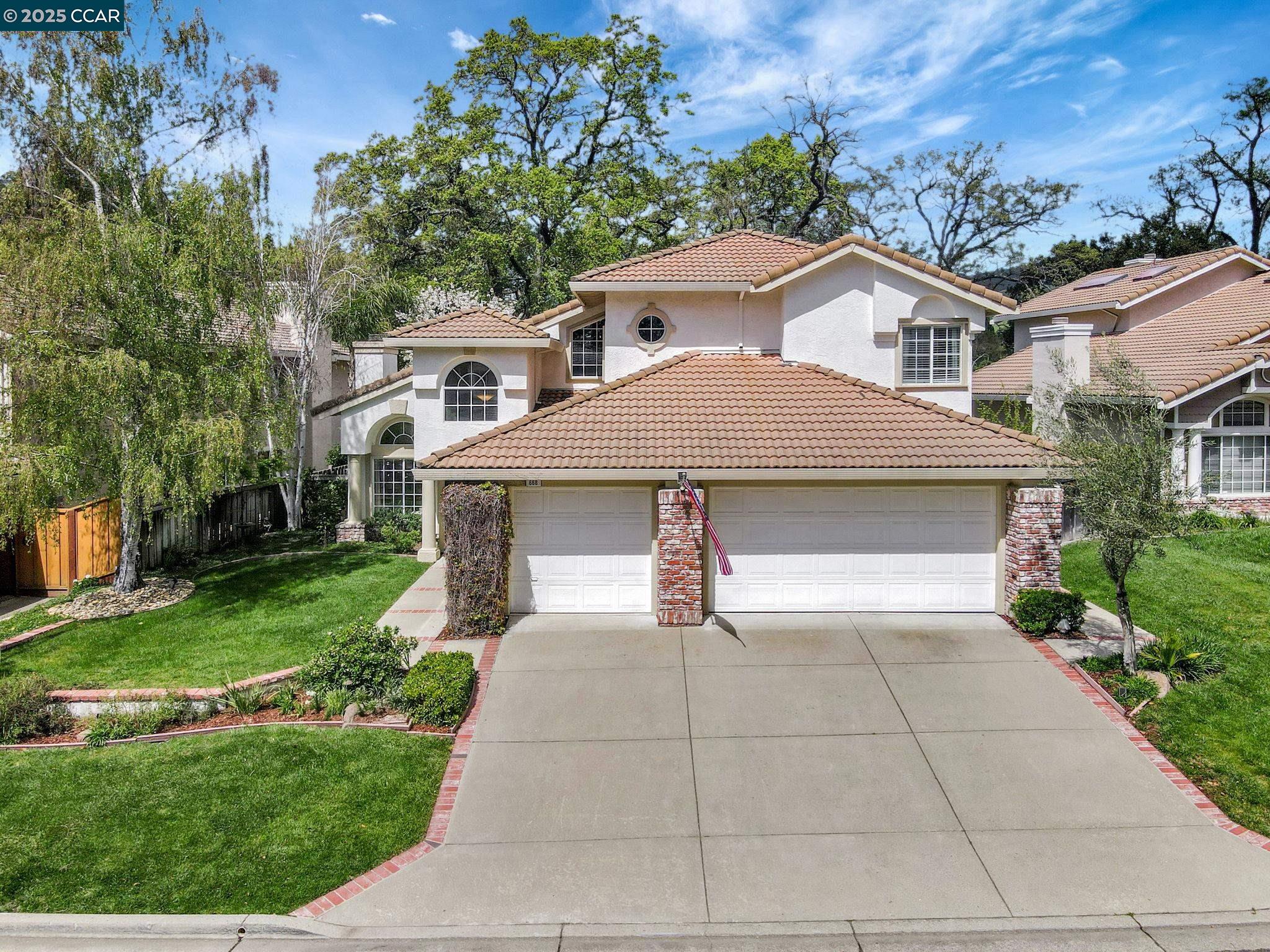OPEN 4/12 & 4/13, 1PM-4PM! Elegance and tranquility! Tucked away on a quiet street in the beautiful Shadow Creek community, this home offers both comfort and privacy with no rear neighbors. Designed for both everyday living and entertaining, the spacious open floor plan is filled with natural light, complemented by high ceilings, hardwood floors, and lots of large windows. The kitchen seamlessly connects to the cozy family room, and is complete with stainless steel appliances, center island with extra storage, and a spacious pantry. The bedroom and full bath on the main level offers privacy for guests or multigenerational living. The expansive primary bedroom is a true retreat, complete with an extra room that can be used as a reading nook or office. The updated spa-like primary bath has dual vanities, a soaking tub, and stall shower with dual shower heads. The slider off the family room leads you to the serene back yard, featuring a patio, areas for gardening, and lots of space for entertaining or quiet evenings at home. This home also features solar, providing enhanced energy efficiency. The Shadow Creek neighborhood has a low HOA fee, is located within an award-winning school district.