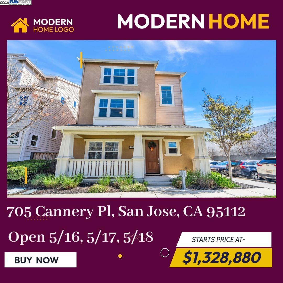 Detail Gallery Image 1 of 20 For 705 Cannery Pl, San Jose,  CA 95112 - 3 Beds | 3/1 Baths
