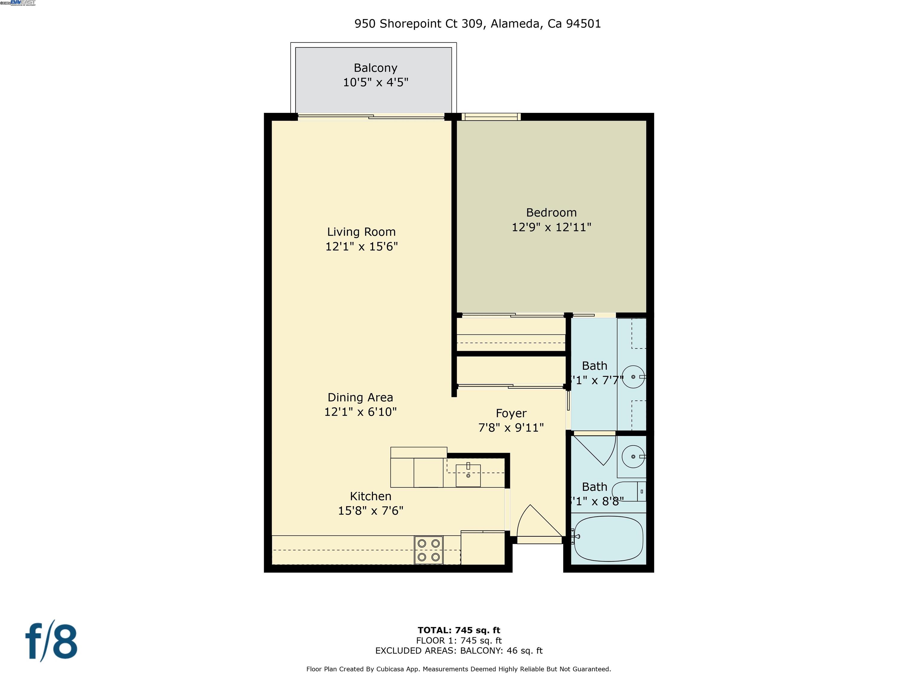 Detail Gallery Image 31 of 40 For 950 Shorepoint Ct #309,  Alameda,  CA 94501 - 1 Beds | 1 Baths