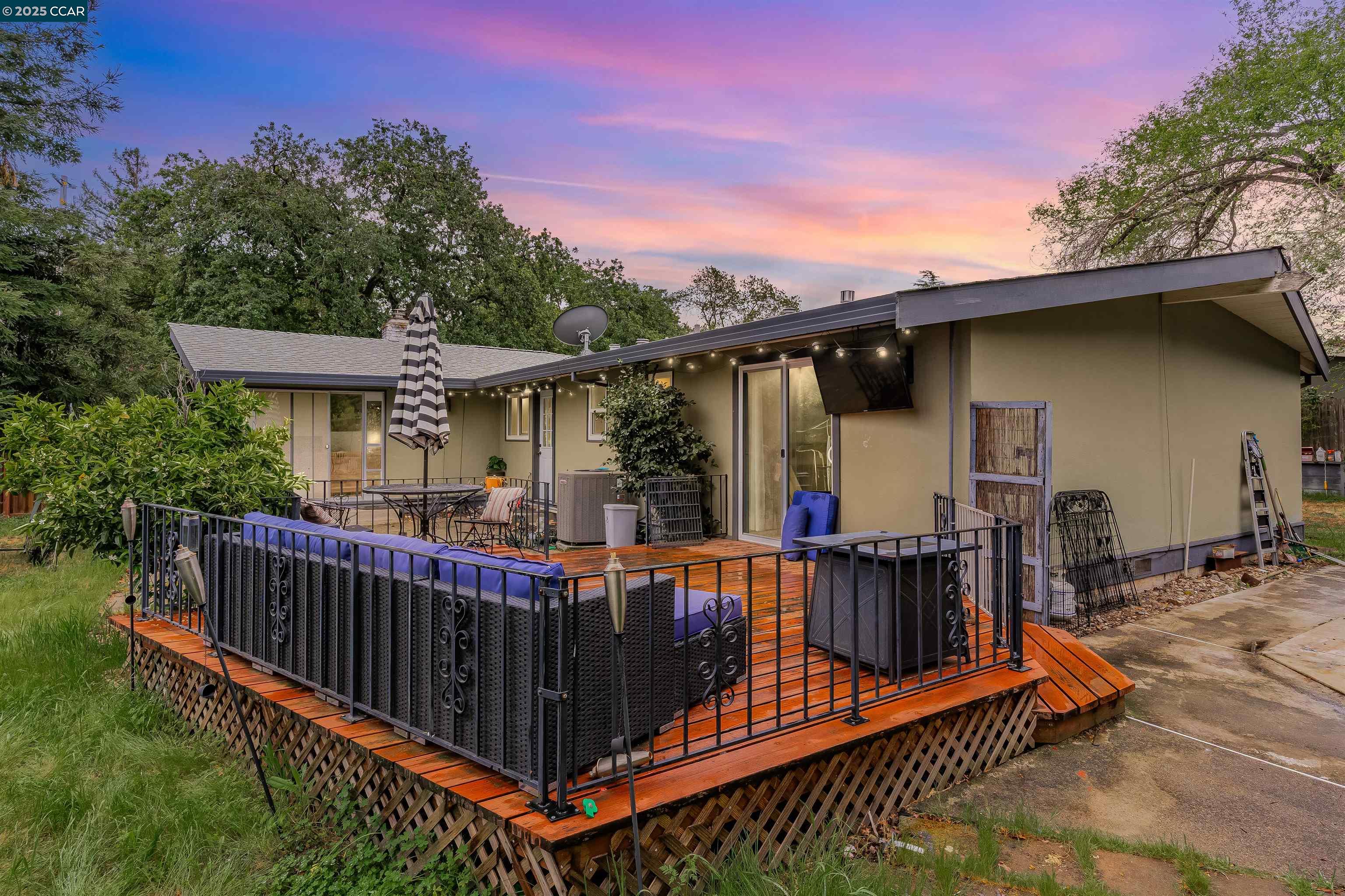 Welcome to 2087 Magnolia Way, a beautifully maintained 3-bed, 2-bath home in the heart of Walnut Creek. This single-story residence sits on a spacious 0.26-acre lot, offering a bright, open floor plan with hardwood floors, and vaulted ceilings with large windows for ample natural light. The lush backyard is perfect for entertaining, featuring a patio and mature landscaping. Conveniently located near top-rated schools, Broadway Plaza shopping, dining, and freeway access. Back renovated studio ADU. A must-see gem!