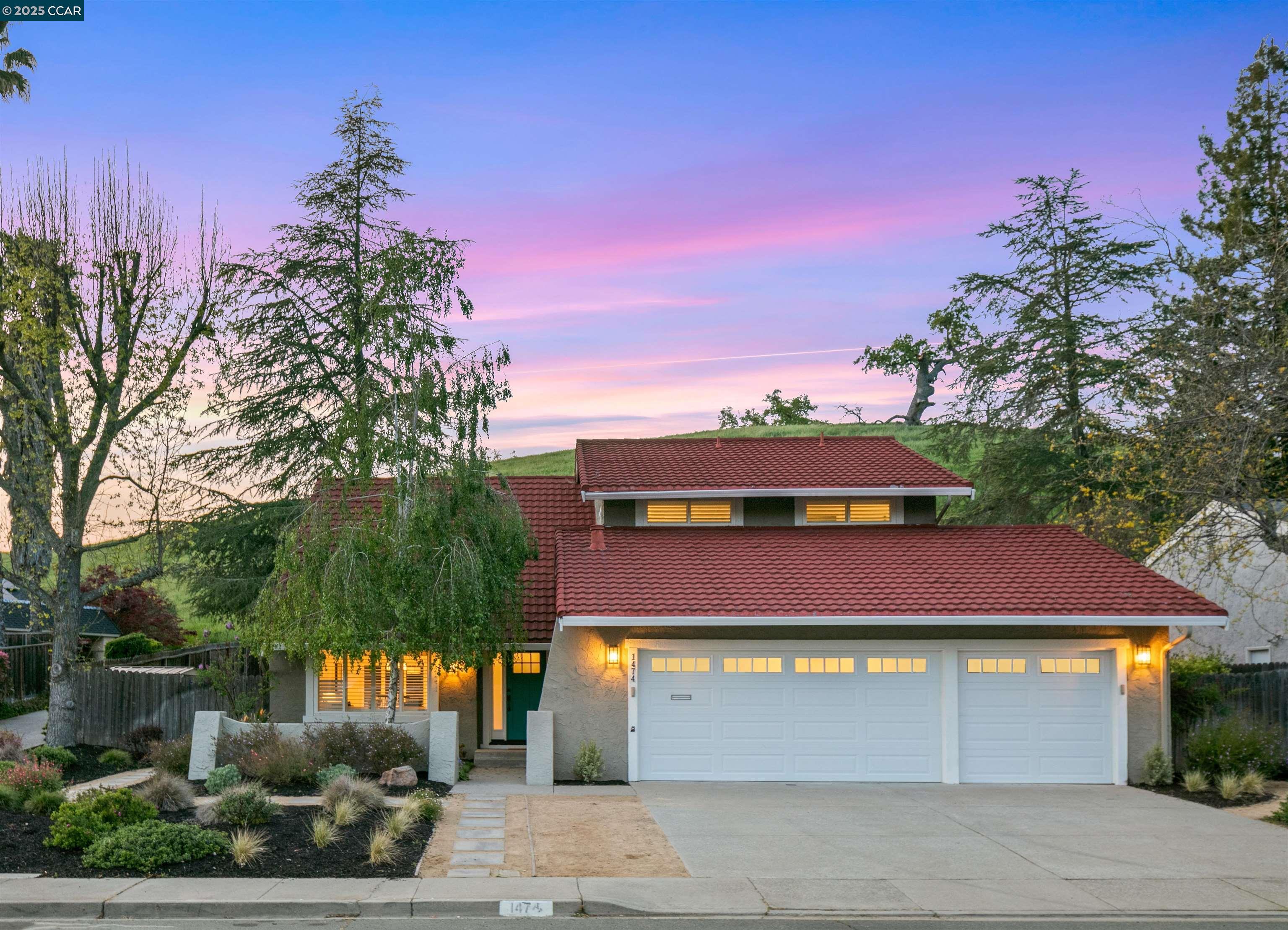 Beautifully updated 6BD/2.5BA, 2,604 SF home in desirable Rudgear Estates.  This "Whitecliff" floorplan is RARELY available. Prime location near top-rated schools, downtown Walnut Creek, BART, and highways 680/24. Enjoy easy access to shopping, dining, and outdoor recreation with 30+ acres of nearby open space and community amenities including a heated pool, BBQ area, and swim team.  Bright, open layout with new hardwood floors, fresh paint, and plenty of natural light. Chef’s kitchen features Cambria quartz counters, large island, stainless steel appliances, pantry, and custom finishes—ideal for entertaining. Inviting family room with gas fireplace, spacious living/dining, and a flexible downstairs bedroom/office.  Upstairs offers five bedrooms including a large primary suite with walk-in closet, updated bath with heated floors, and tranquil views. Bonus room adds flexibility for playroom, gym, or office. Updated hall bath with dual sinks. Whole-house fan, dual-zone A/C, and 3-car garage.  Gorgeous backyard retreat that backs to open space with covered patio, lush lawn, tiered garden, bountiful lemon tree, calla lilies and jasmine vine. A rare blend of comfort, space, and location—don’t miss it!