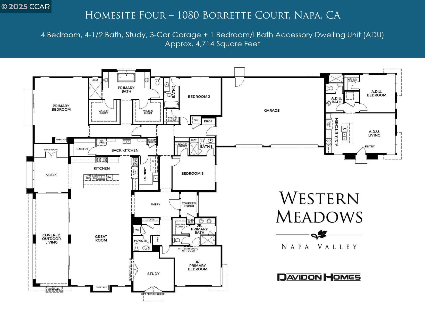 Detail Gallery Image 2 of 7 For 1080 Borrette Court, Napa,  CA 94558 - 4 Beds | 4/1 Baths