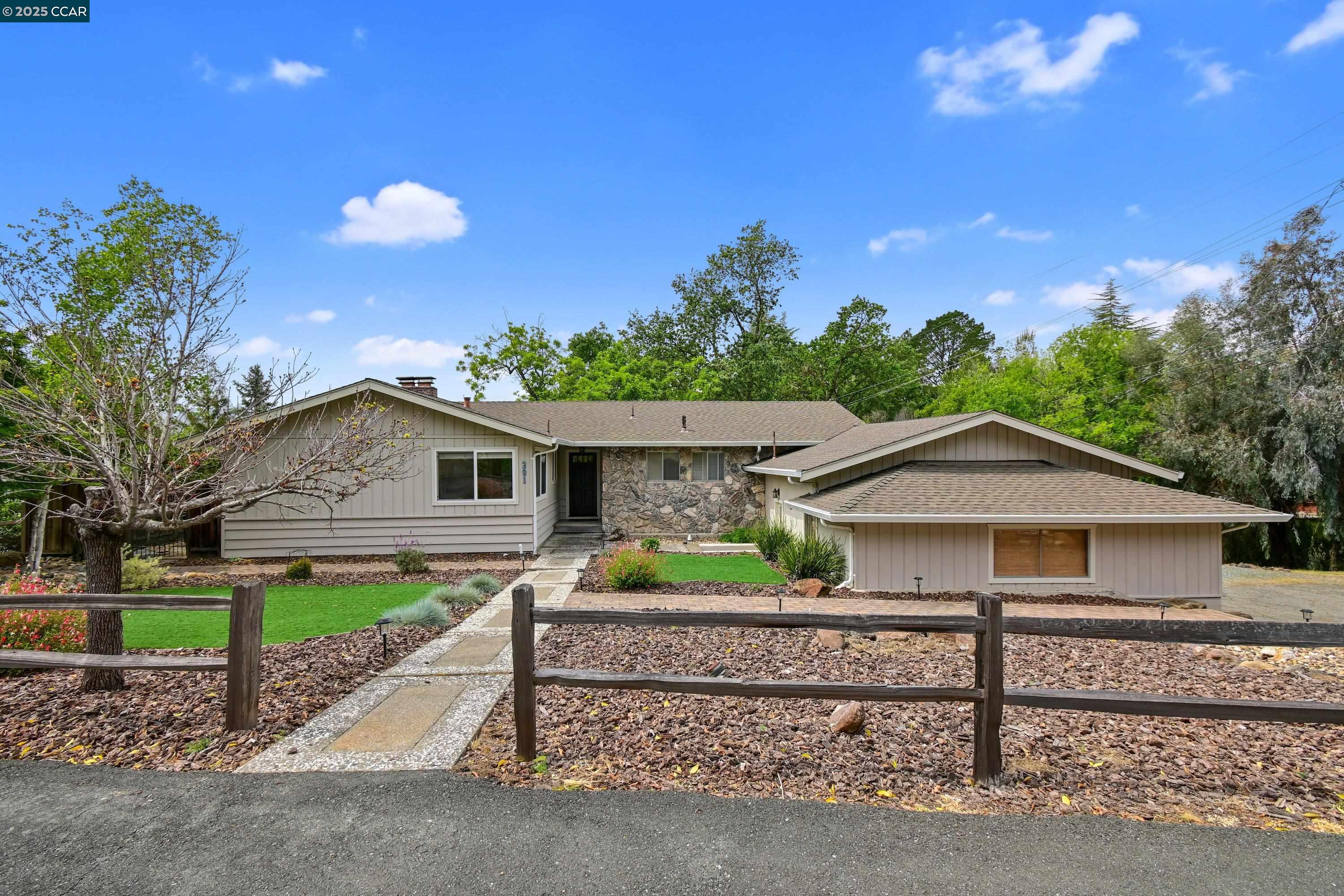 Tucked into the coveted Walnut Creek Heights neighborhood, this stunning home offers a rare blend of tranquility and convenience. Surrounded by a park-like setting, the property welcomes you with open beam ceilings, warm hardwood floors, and sunlit living spaces designed for both relaxation and entertainment. Featuring 3 spacious bedrooms, 2 baths, and a flexible bonus room ideal for guests, home office, media lounge, or a creative studio, this home adapts to your every need. The chef’s kitchen, outfitted with sleek stainless steel appliances, invites culinary adventures and lively gatherings. Step outside to your private retreat: a sparkling pool, lush greenery, and ample space for memorable BBQs under the stars. Embrace the serenity of a country-like setting while being moments away from Walnut Creek’s award-winning schools, vibrant downtown shopping, acclaimed dining, charming cafés, recreational activities, parks, and trails — with Mt. Diablo’s natural beauty just beyond. Commuters will appreciate quick access to BART, major highways, and all points across the Bay. A true lifestyle home, blending nature, luxury, and convenience.