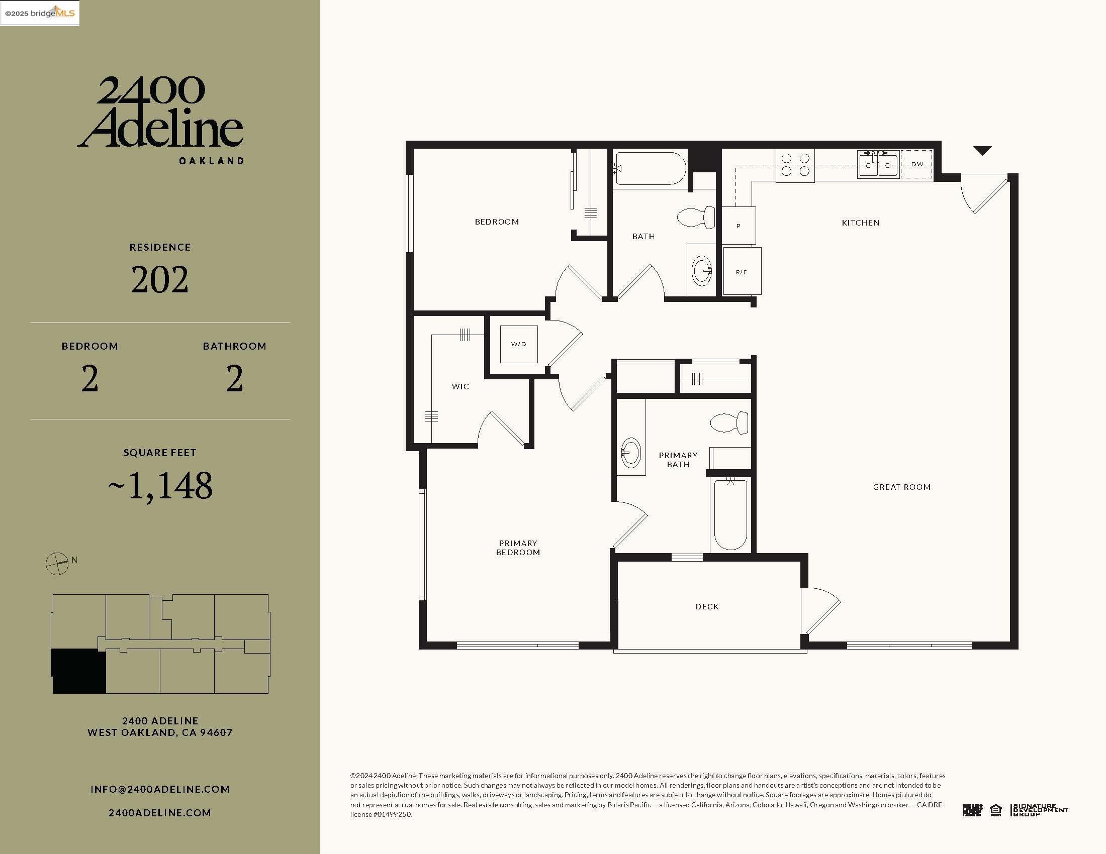 2400 Adeline ST # 202, Oakland, California 94607, 2 Bedrooms Bedrooms, 5 Rooms Rooms,2 BathroomsBathrooms,Residential,For Sale,2400 Adeline ST # 202,41095964