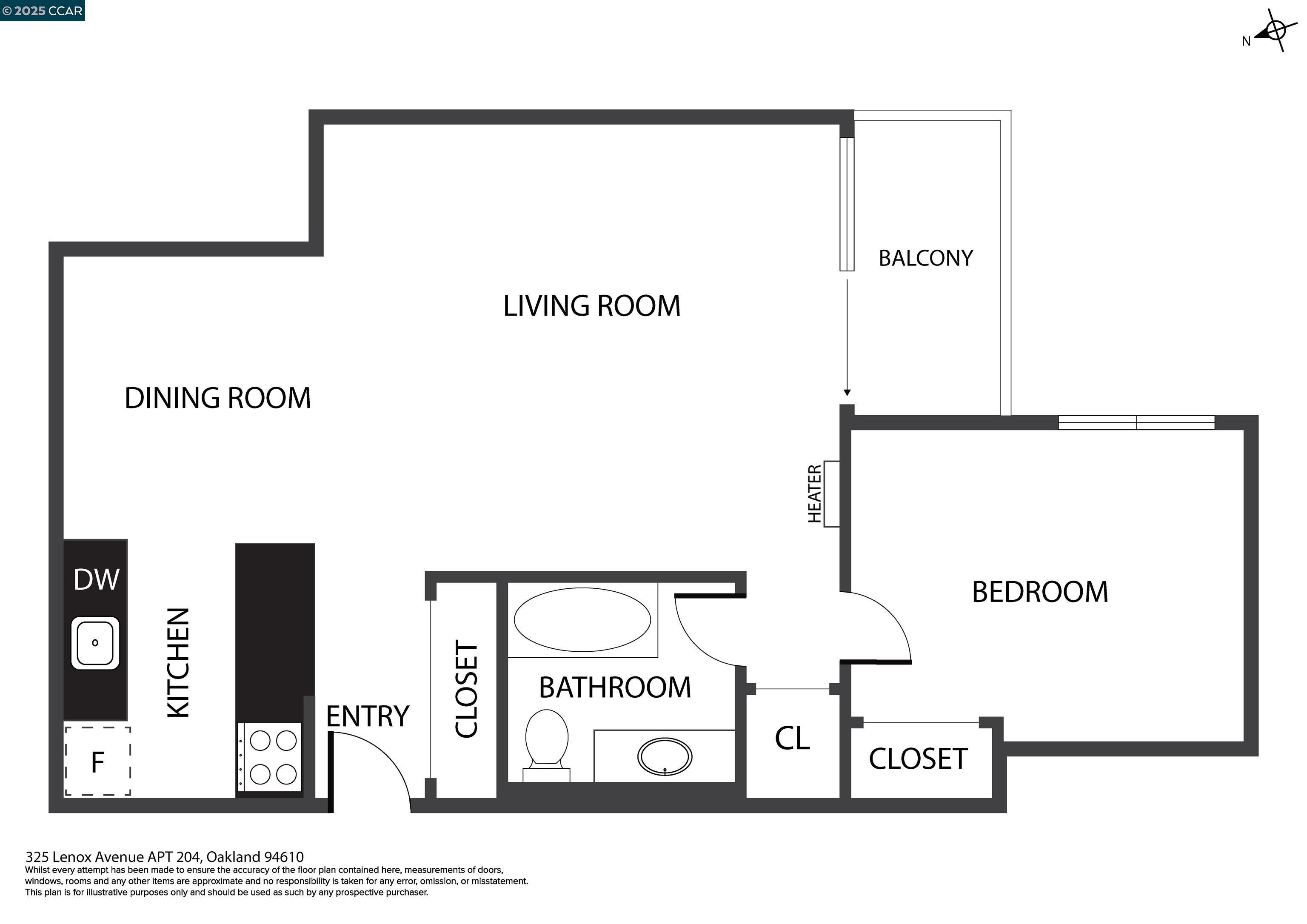 Detail Gallery Image 21 of 21 For 325 Lenox Ave #304,  Oakland,  CA 94610 - 1 Beds | 1 Baths