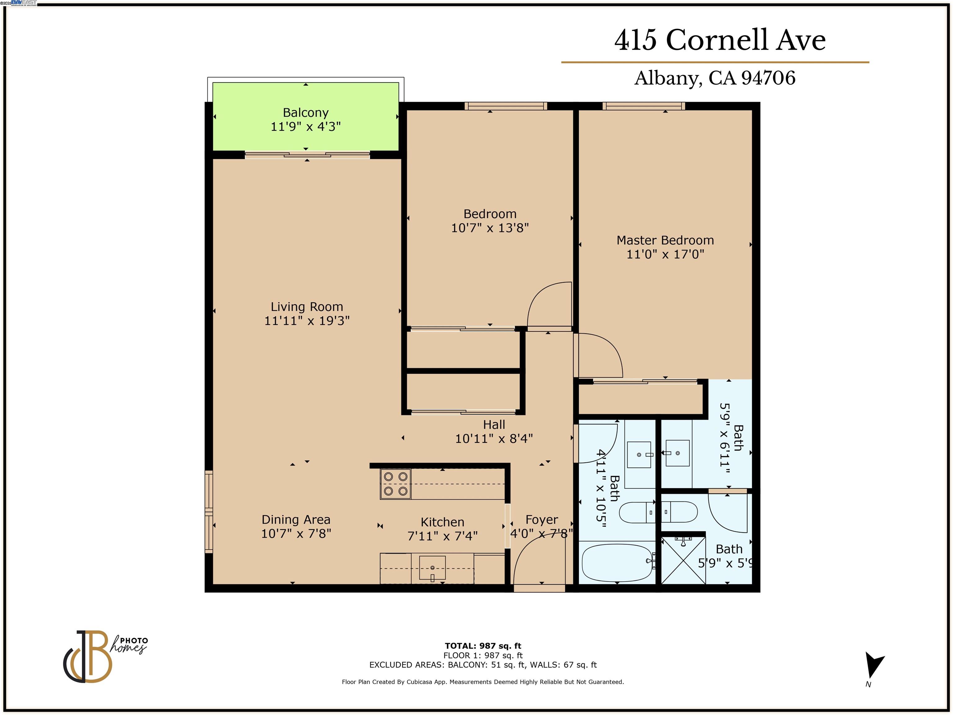 Detail Gallery Image 7 of 35 For 415 Cornell Ave #304,  Albany,  CA 94706 - 2 Beds | 2 Baths