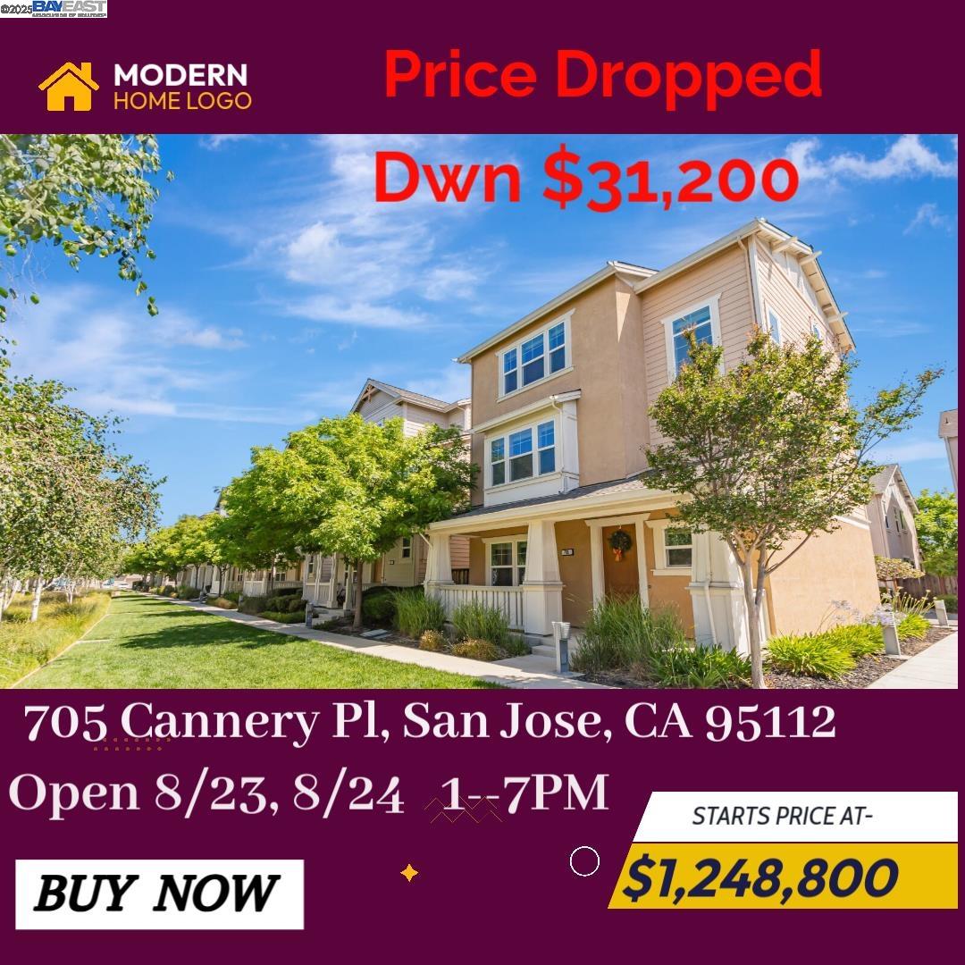 Detail Gallery Image 1 of 34 For 705 Cannery Pl, San Jose,  CA 95112 - 3 Beds | 3/1 Baths
