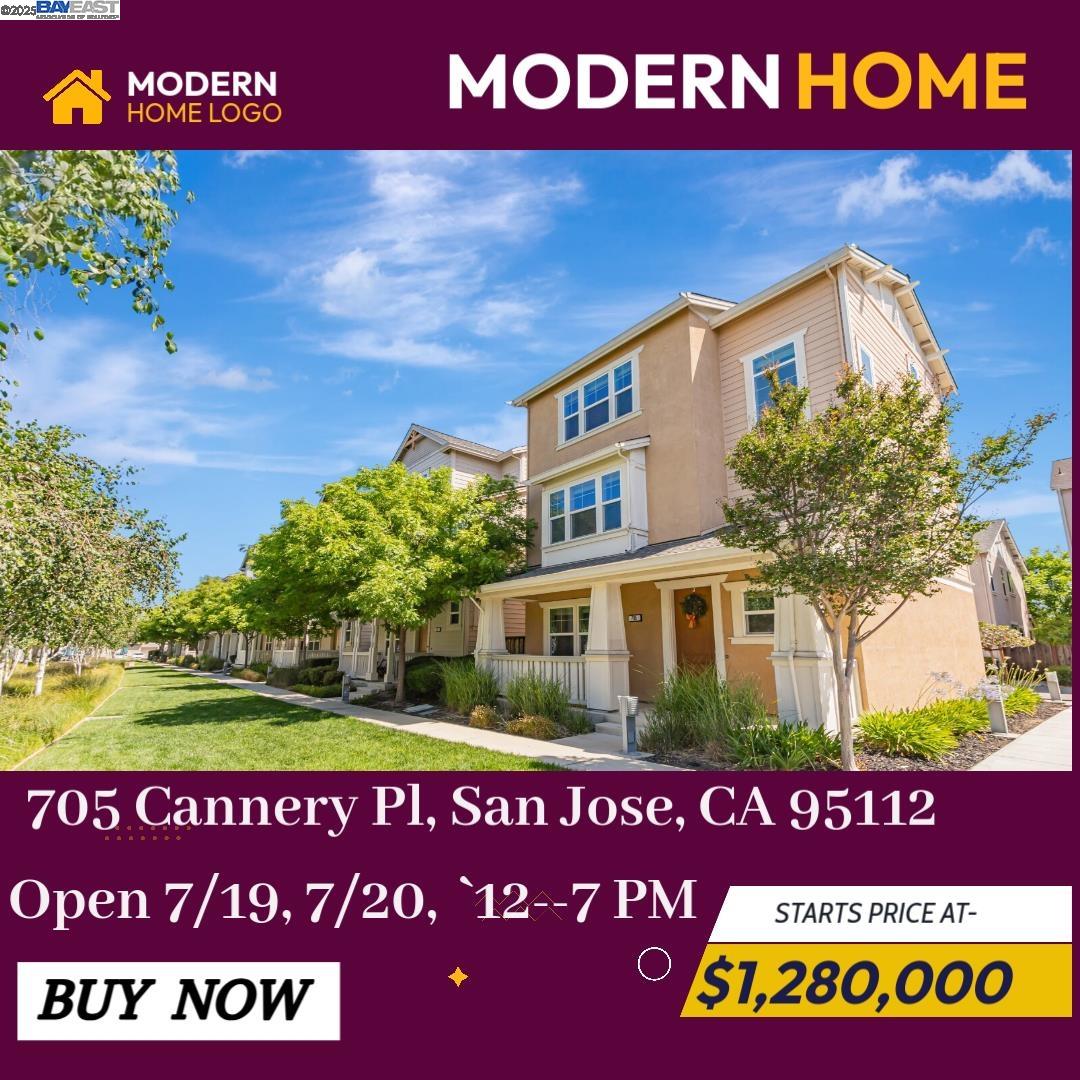 Detail Gallery Image 1 of 34 For 705 Cannery Pl, San Jose,  CA 95112 - 3 Beds | 3/1 Baths