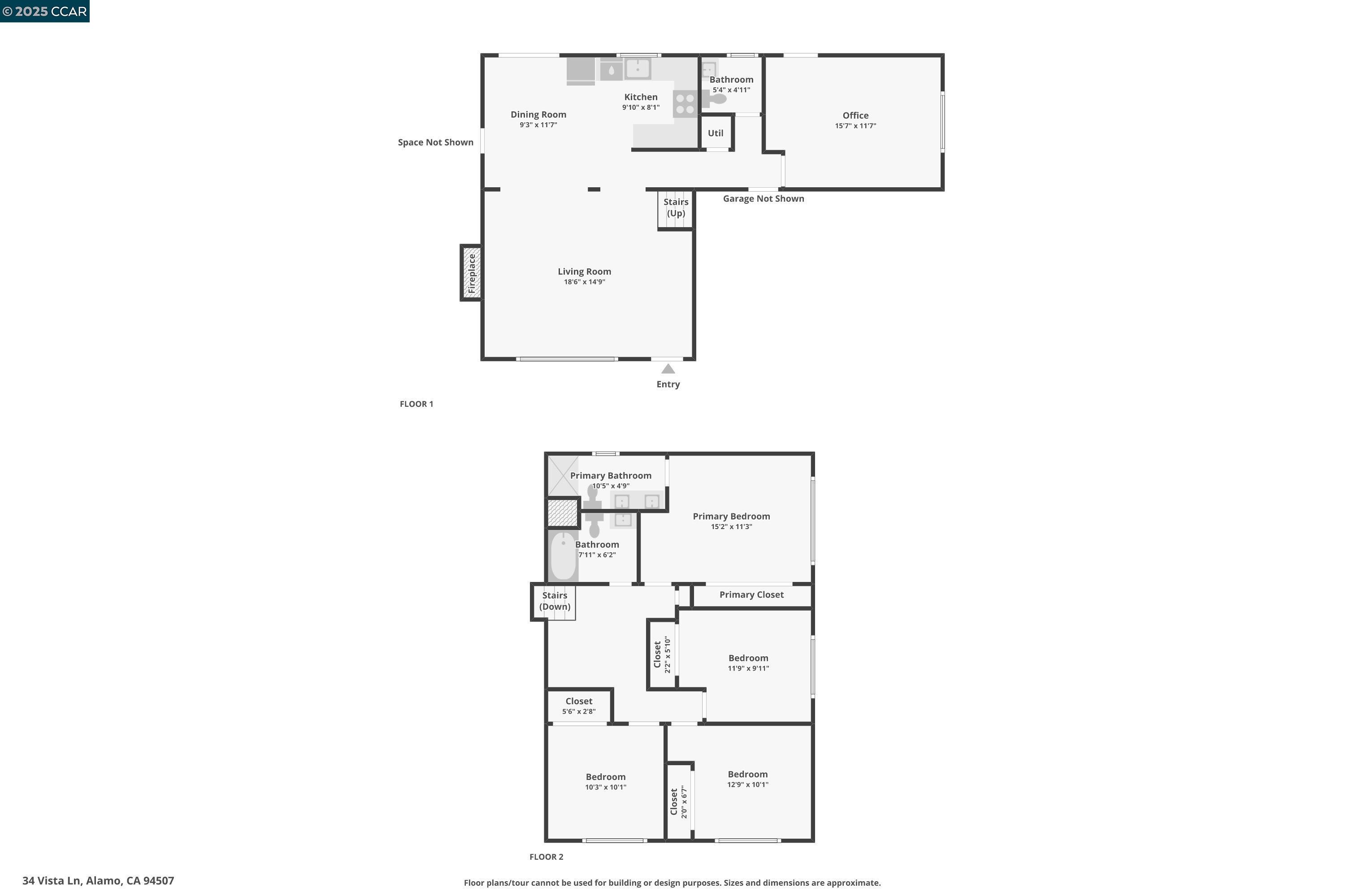 Detail Gallery Image 3 of 31 For 34 Vista Ln, Alamo,  CA 94507 - 4 Beds | 2/1 Baths
