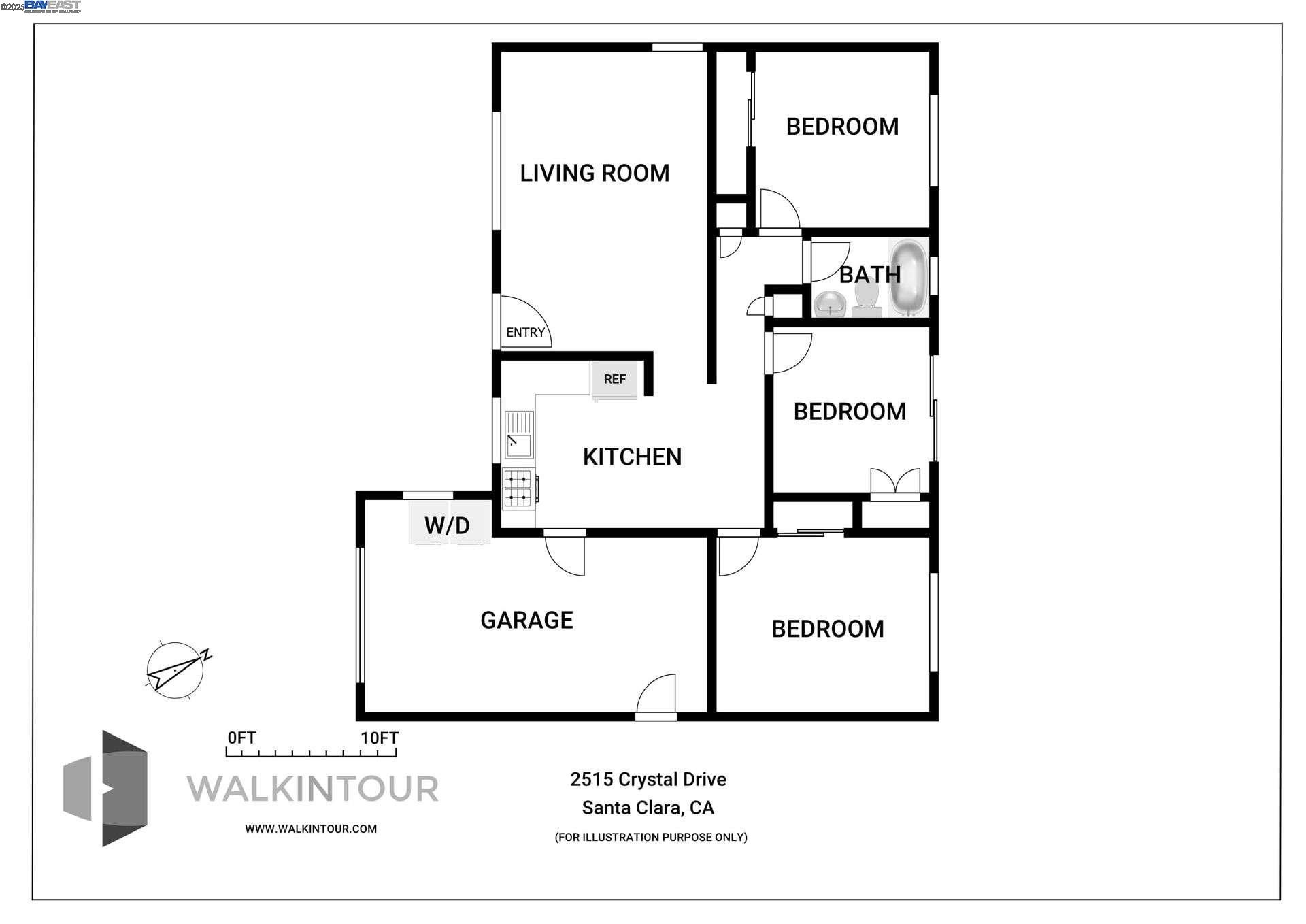 Detail Gallery Image 26 of 26 For 2515 Crystal Dr, Santa Clara,  CA 95051 - 3 Beds | 1 Baths