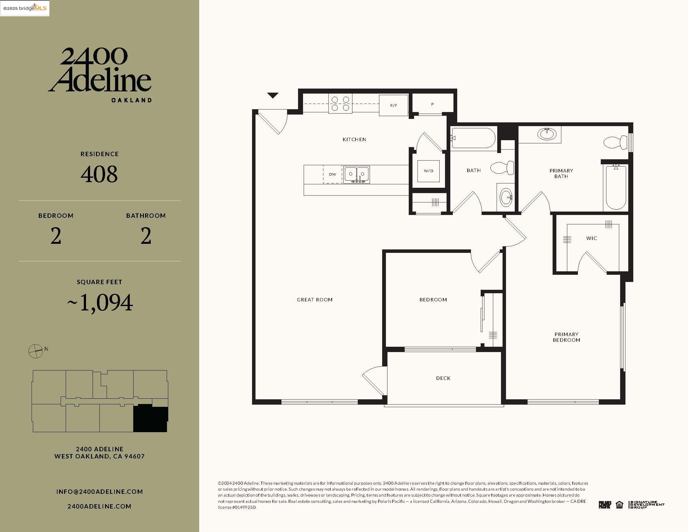 2400 Adeline ST # 408, Oakland, California 94607, 2 Bedrooms Bedrooms, 5 Rooms Rooms,2 BathroomsBathrooms,Residential,For Sale,2400 Adeline ST # 408,41105291