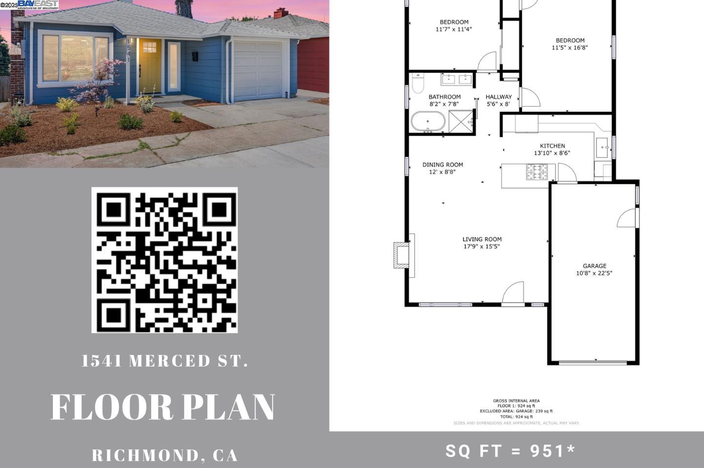 Detail Gallery Image 12 of 60 For 1541 Merced Street, Richmond,  CA 94804 - 2 Beds | 1 Baths
