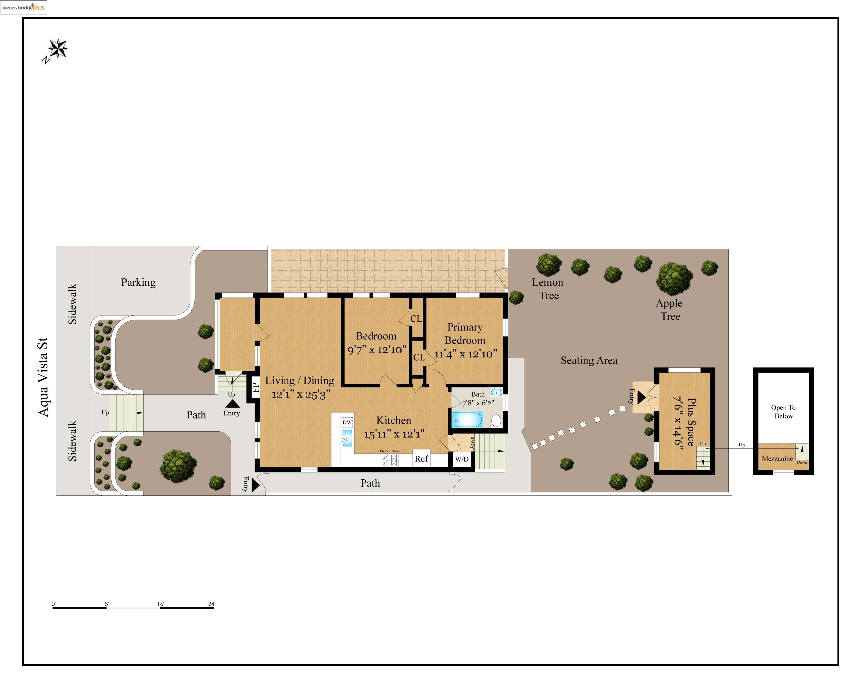 Detail Gallery Image 34 of 35 For 4207 Aqua Vista St, Oakland,  CA 94601 - 2 Beds | 1 Baths