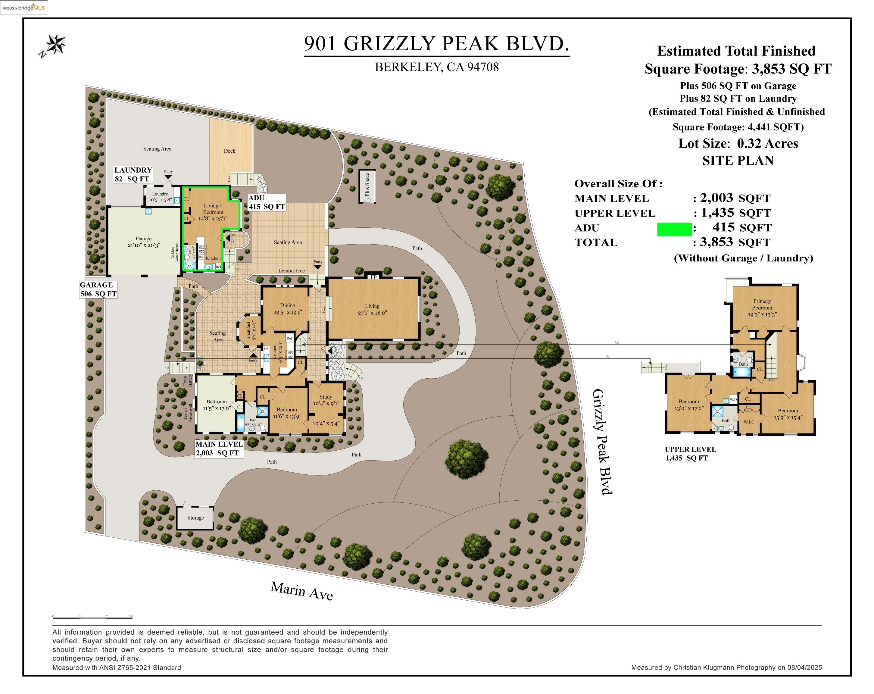 Detail Gallery Image 51 of 51 For 901 Grizzly Peak Blvd, Berkeley,  CA 94708 - 6 Beds | 4 Baths