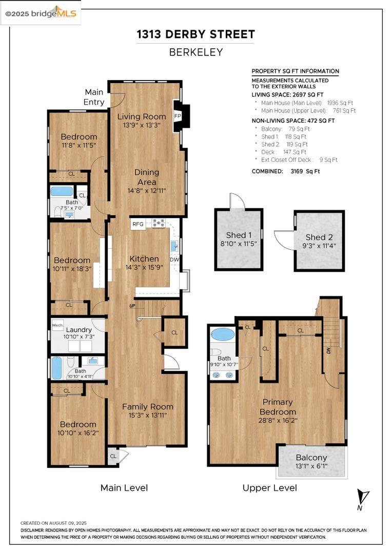 Detail Gallery Image 60 of 60 For 1313 Derby St, Berkeley,  CA 94702 - 4 Beds | 3 Baths