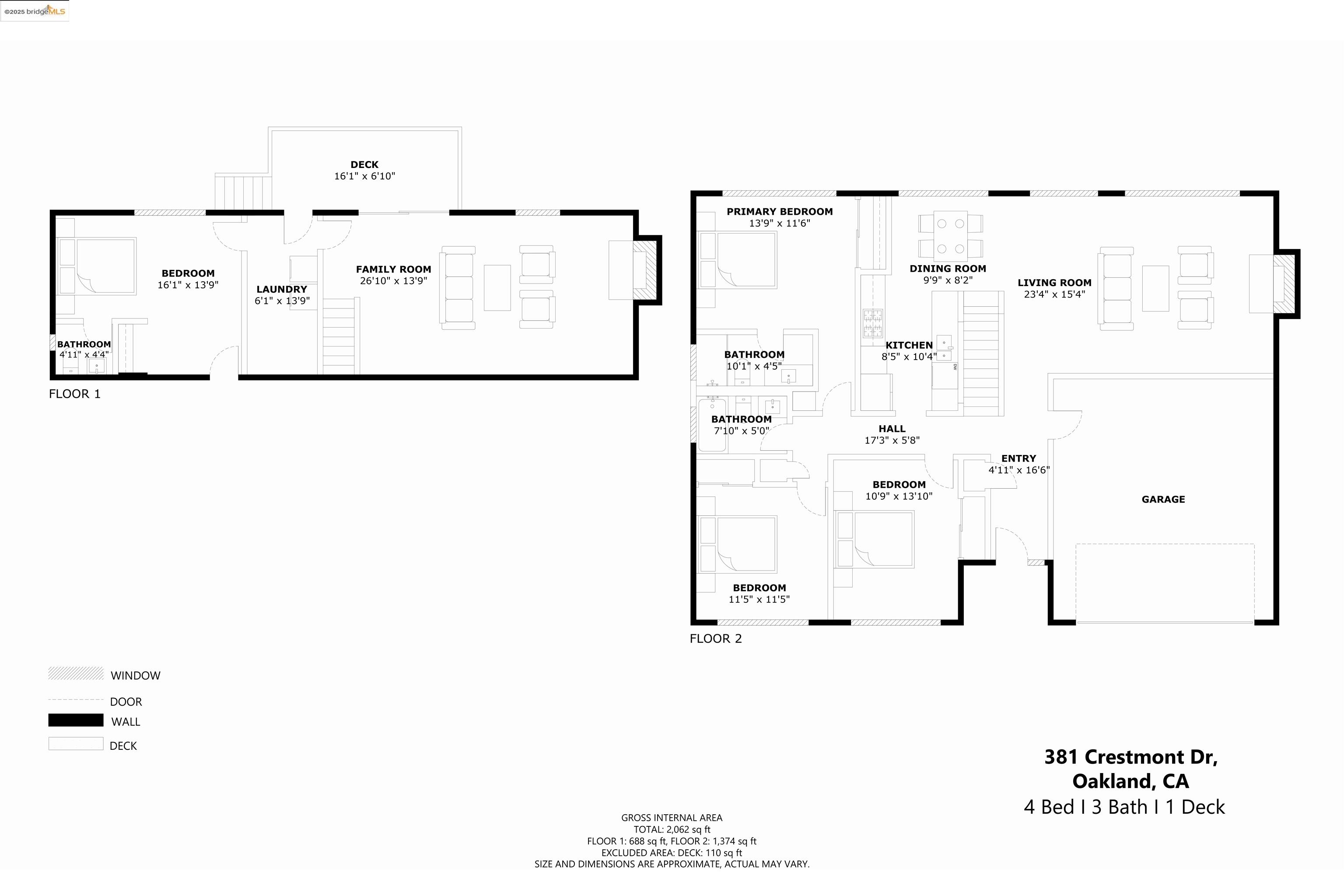Detail Gallery Image 60 of 60 For 381 Crestmont Dr, Oakland,  CA 94619 - 4 Beds | 2/1 Baths