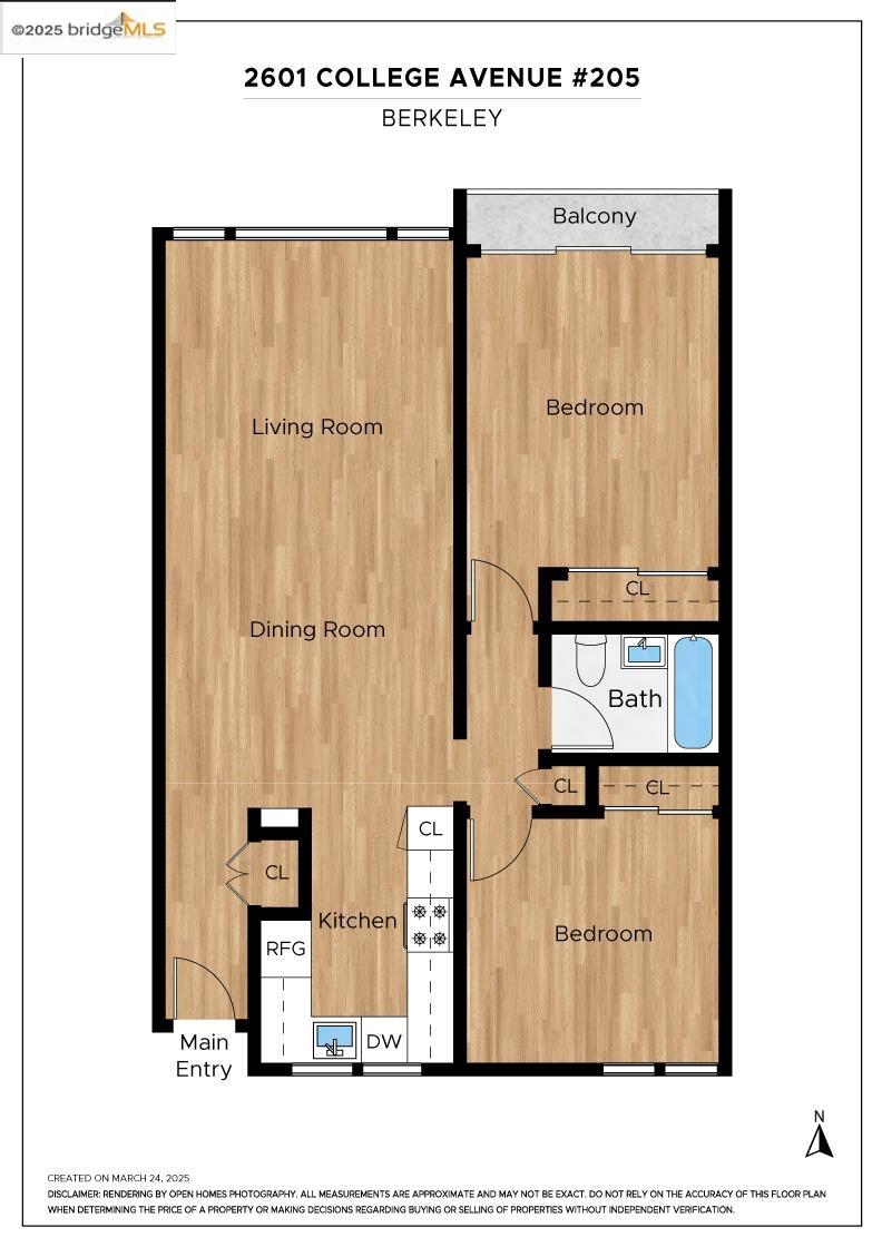 Detail Gallery Image 17 of 17 For 2601 College Ave #205,  Berkeley,  CA 94704 - 2 Beds | 1 Baths