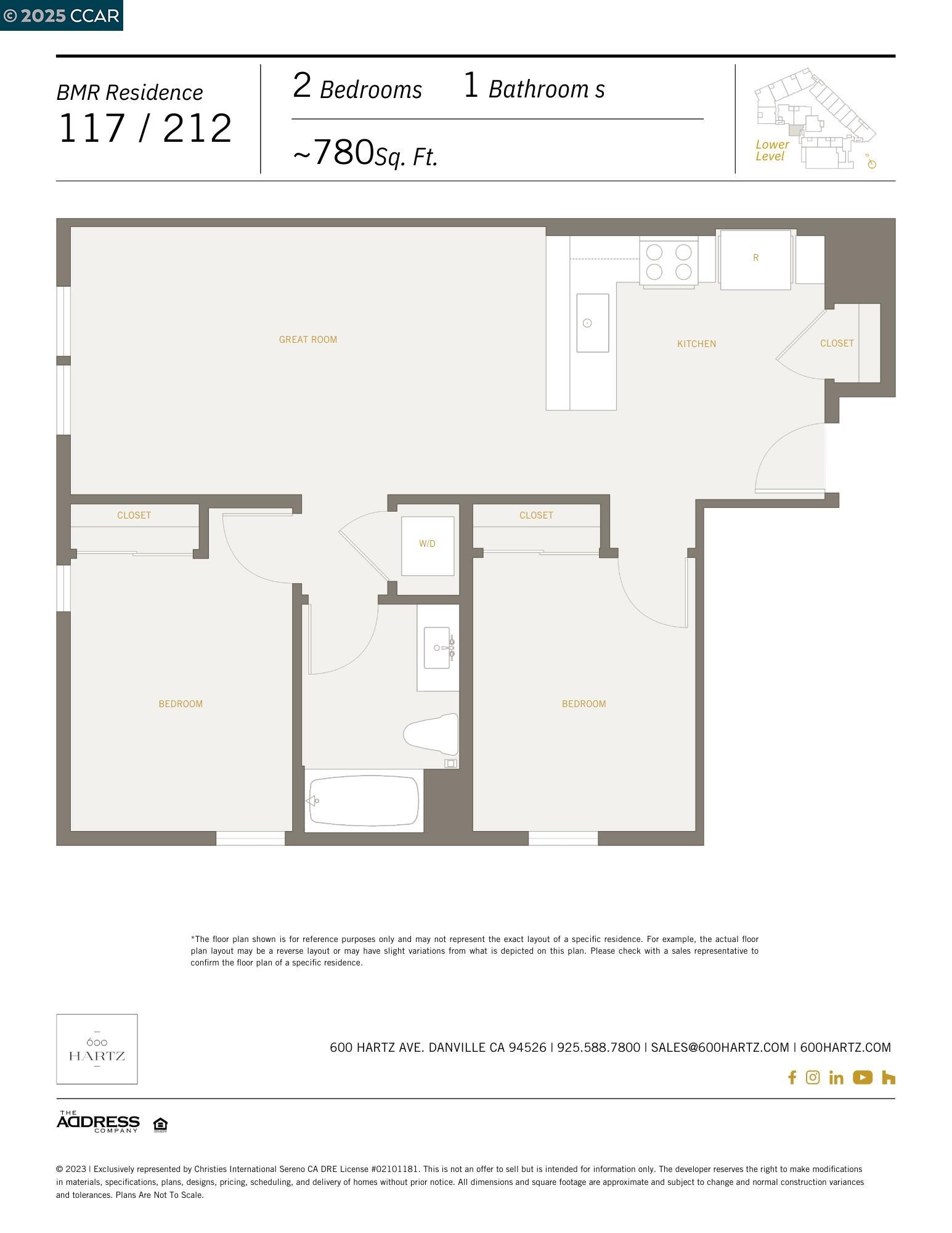Detail Gallery Image 2 of 9 For 600 Hartz Ave #118,  Danville,  CA 94526 - 2 Beds | 1 Baths