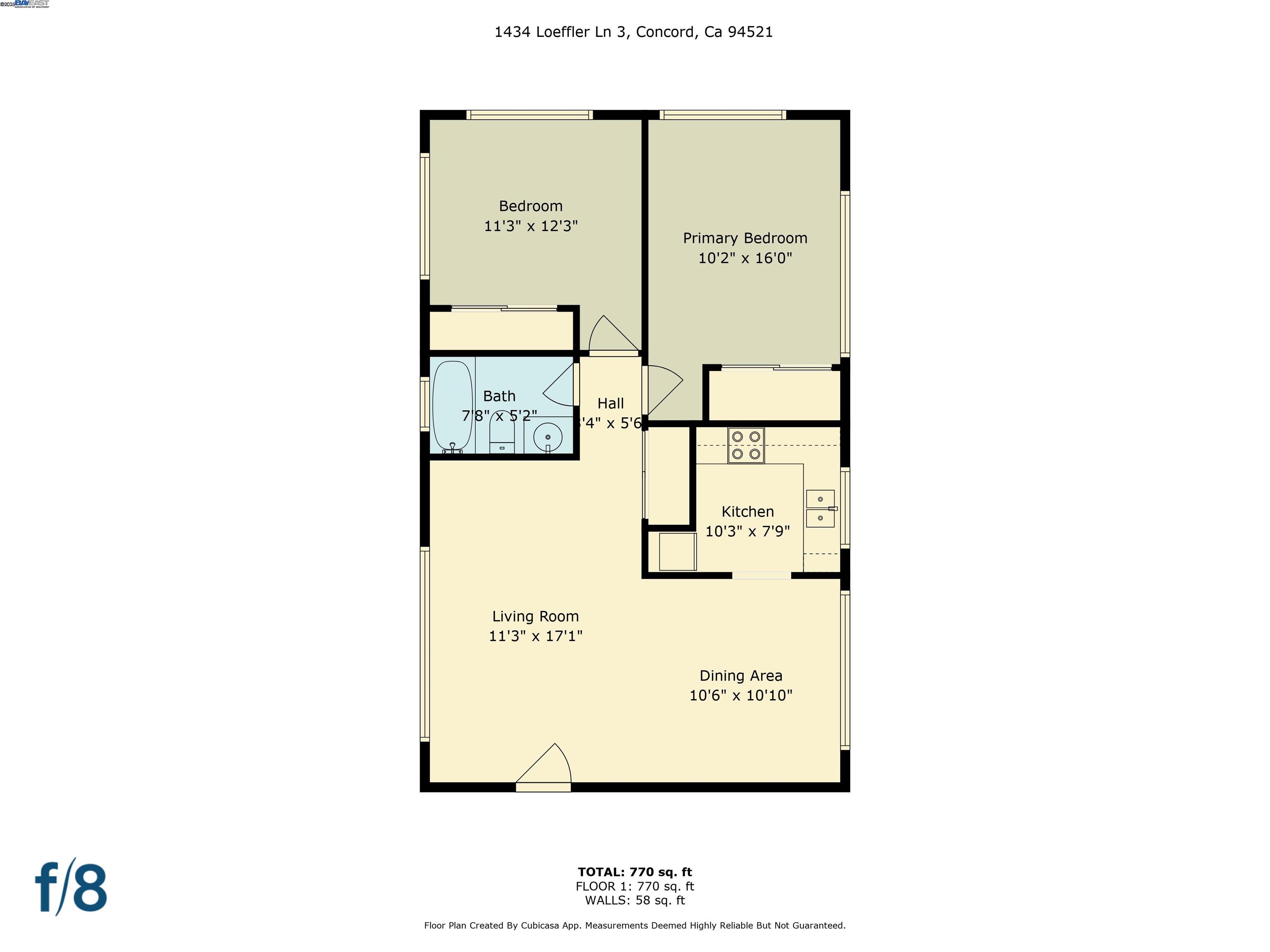 Detail Gallery Image 5 of 32 For 1434 Loeffler Ln #3,  Concord,  CA 94521 - 2 Beds | 1 Baths