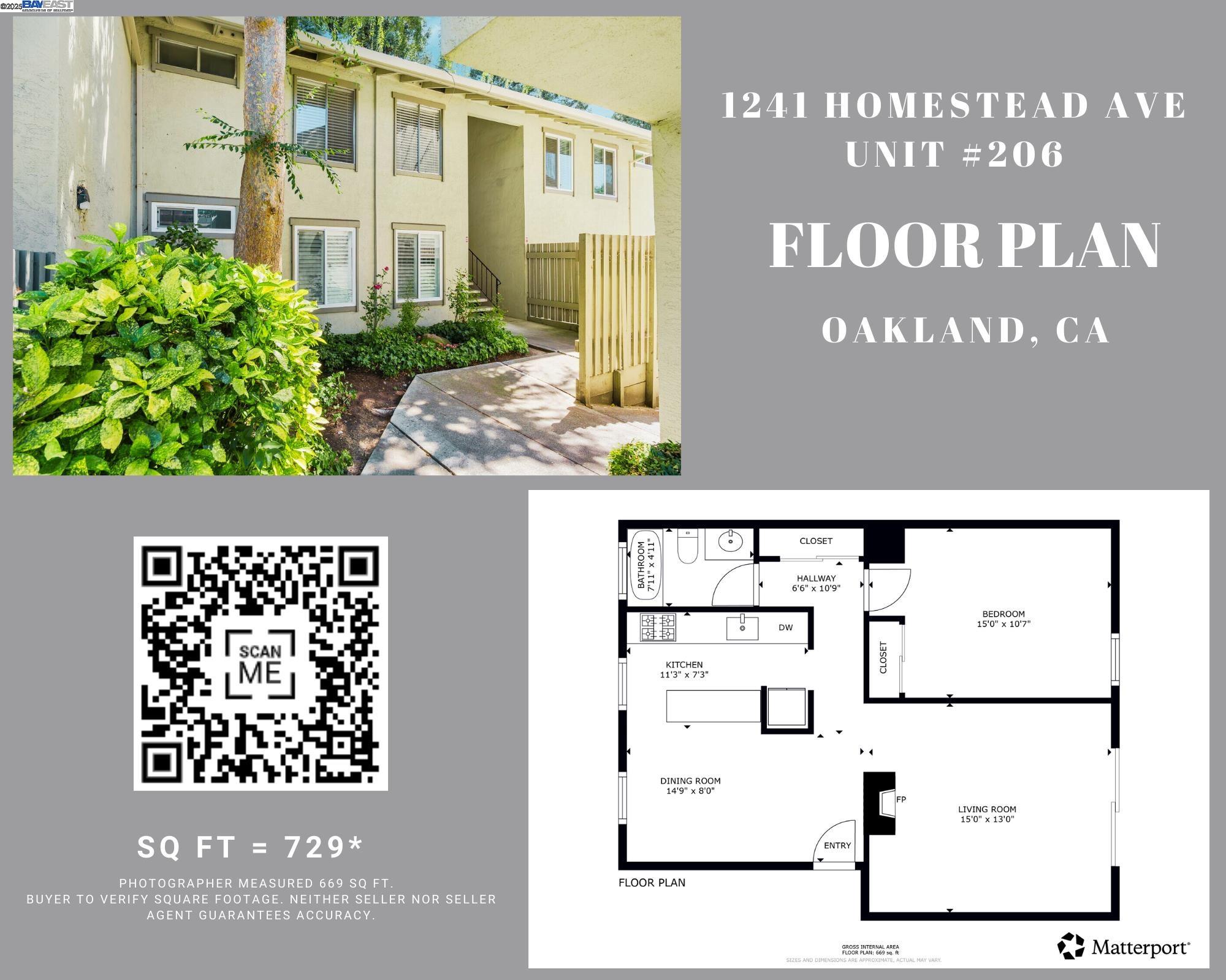 Detail Gallery Image 14 of 60 For 1241 Homestead Ave #206,  Walnut Creek,  CA 94598 - 1 Beds | 1 Baths