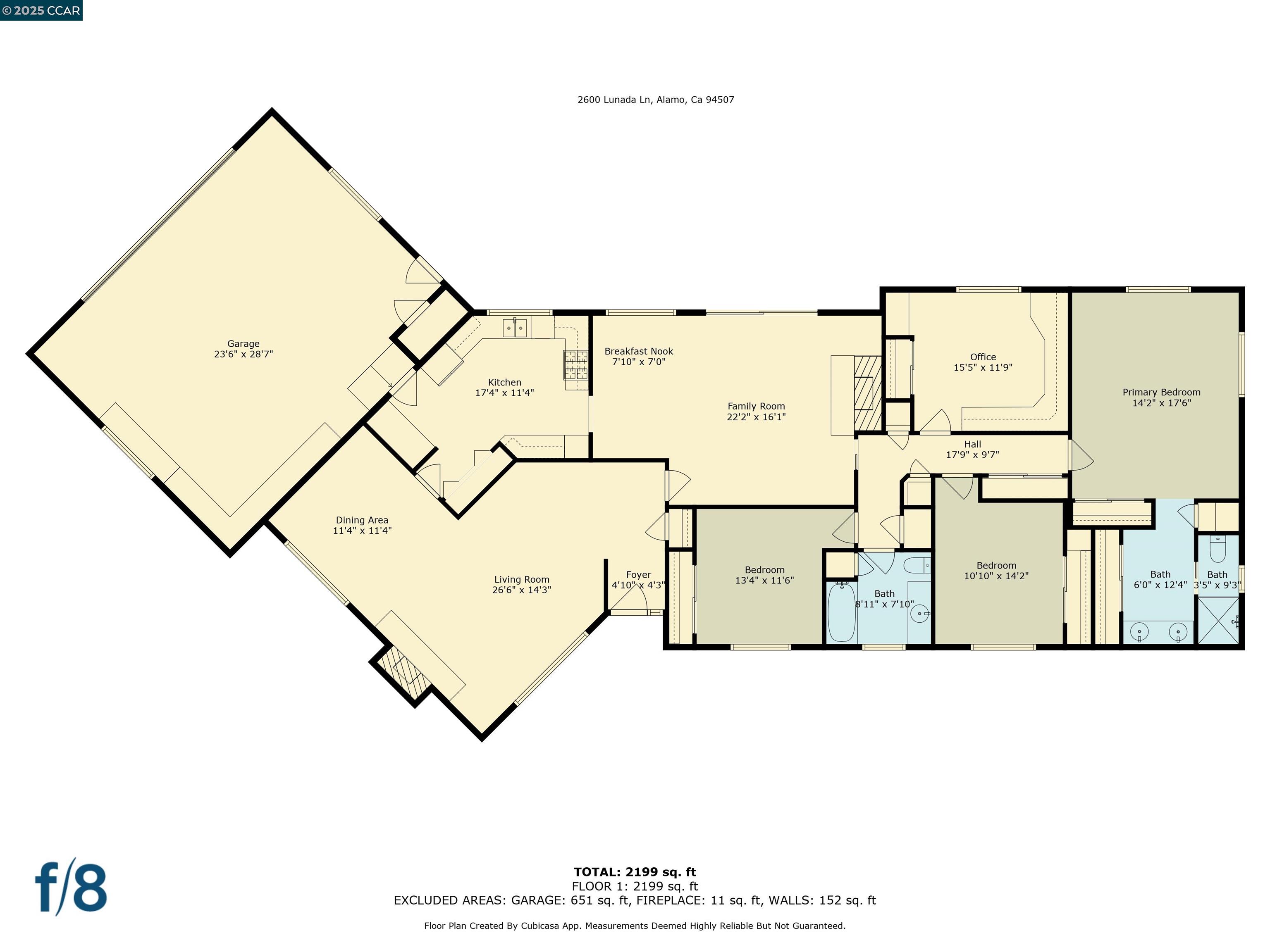Detail Gallery Image 25 of 25 For 2600 Lunada Ln, Alamo,  CA 94507 - 4 Beds | 2/1 Baths