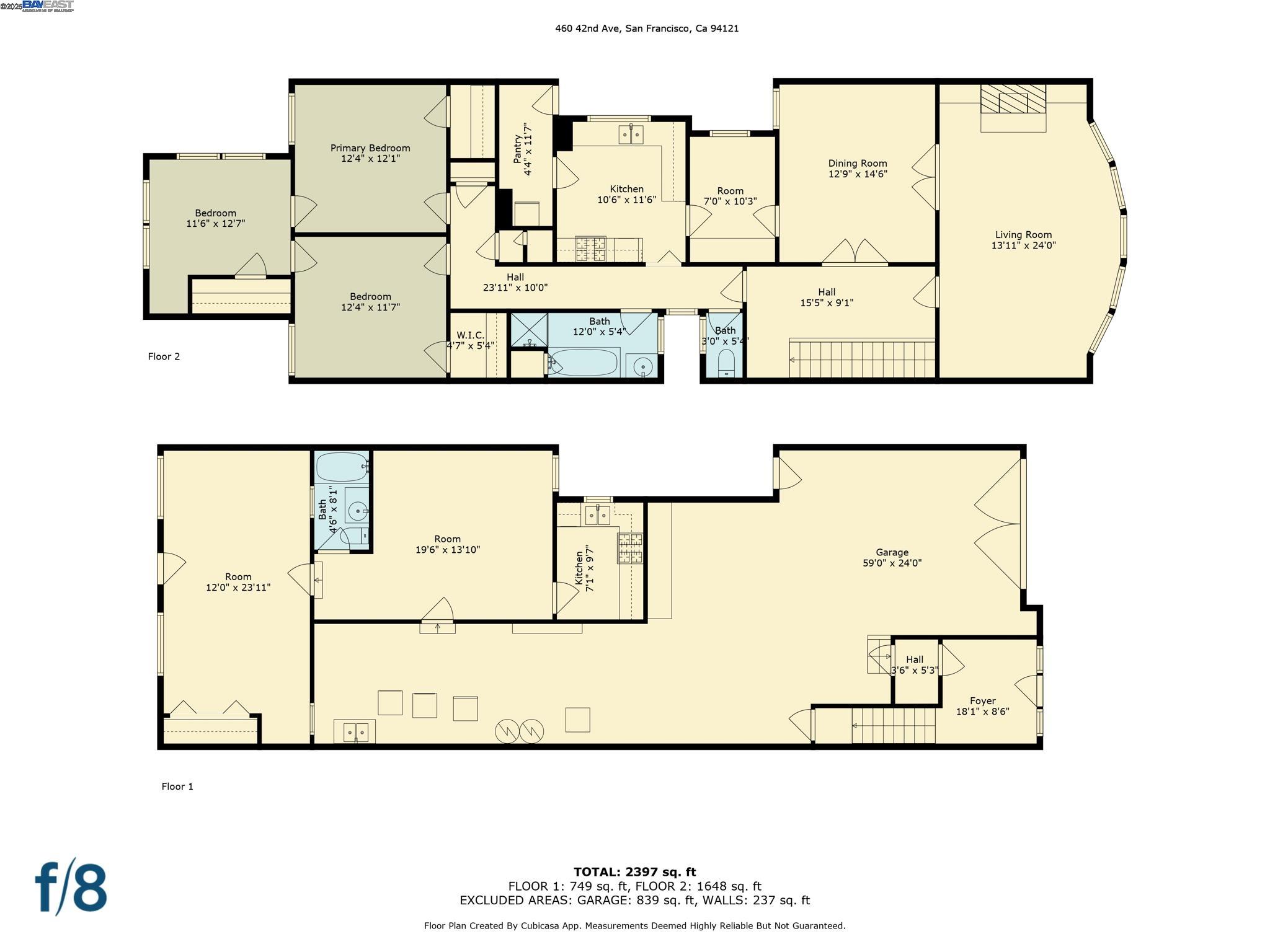 Detail Gallery Image 8 of 42 For 460 42nd Ave, San Francisco,  CA 94121 - 3 Beds | 1 Baths