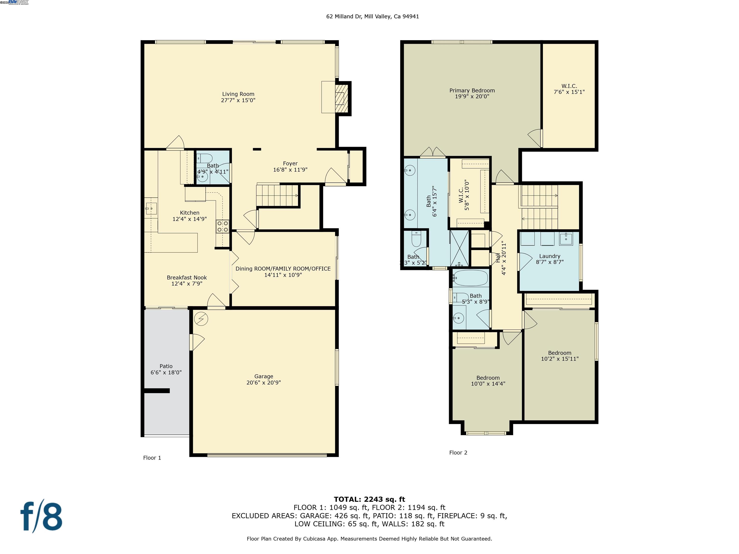 Detail Gallery Image 30 of 32 For 62 Milland Dr, Mill Valley,  CA 94941 - 3 Beds | 2/1 Baths