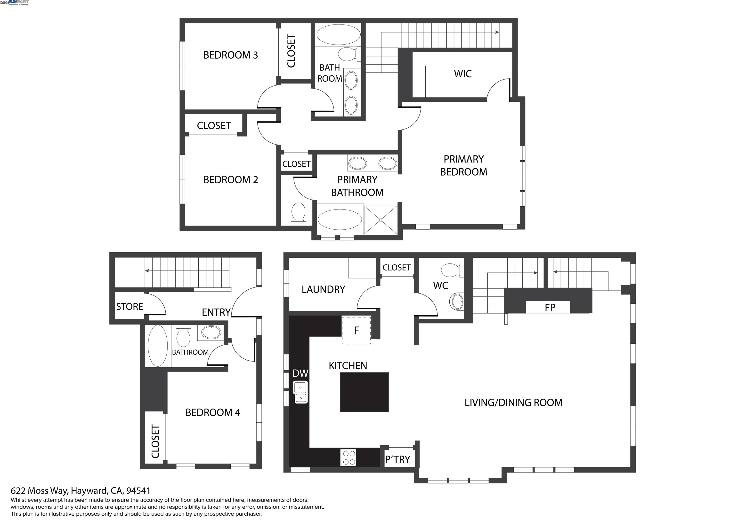 Detail Gallery Image 25 of 25 For 622 Moss Way, Hayward,  CA 94541 - 4 Beds | 3/1 Baths
