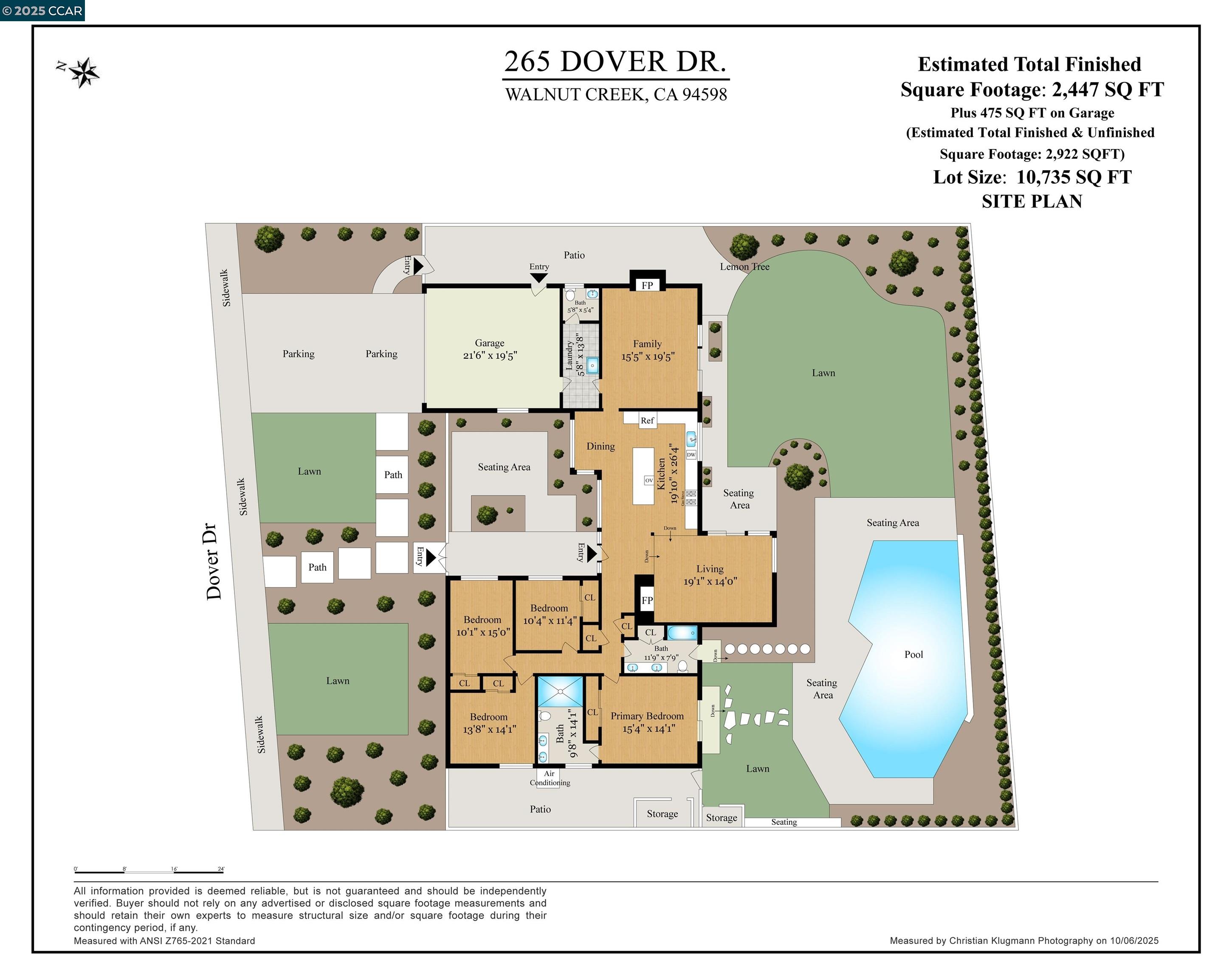 Detail Gallery Image 44 of 44 For 265 Dover Dr, Walnut Creek,  CA 94598 - 4 Beds | 2/1 Baths