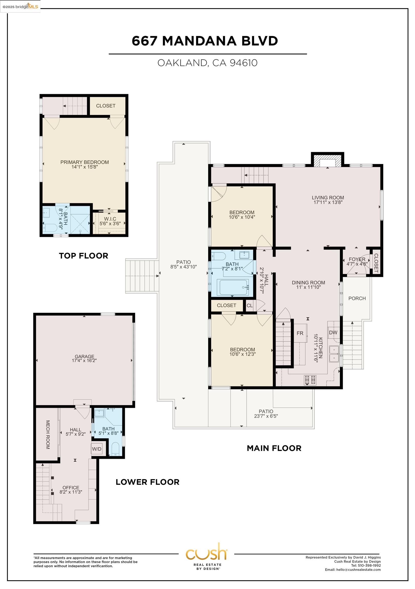 Detail Gallery Image 54 of 54 For 667 Mandana Blvd, Oakland,  CA 94610 - 3 Beds | 3 Baths