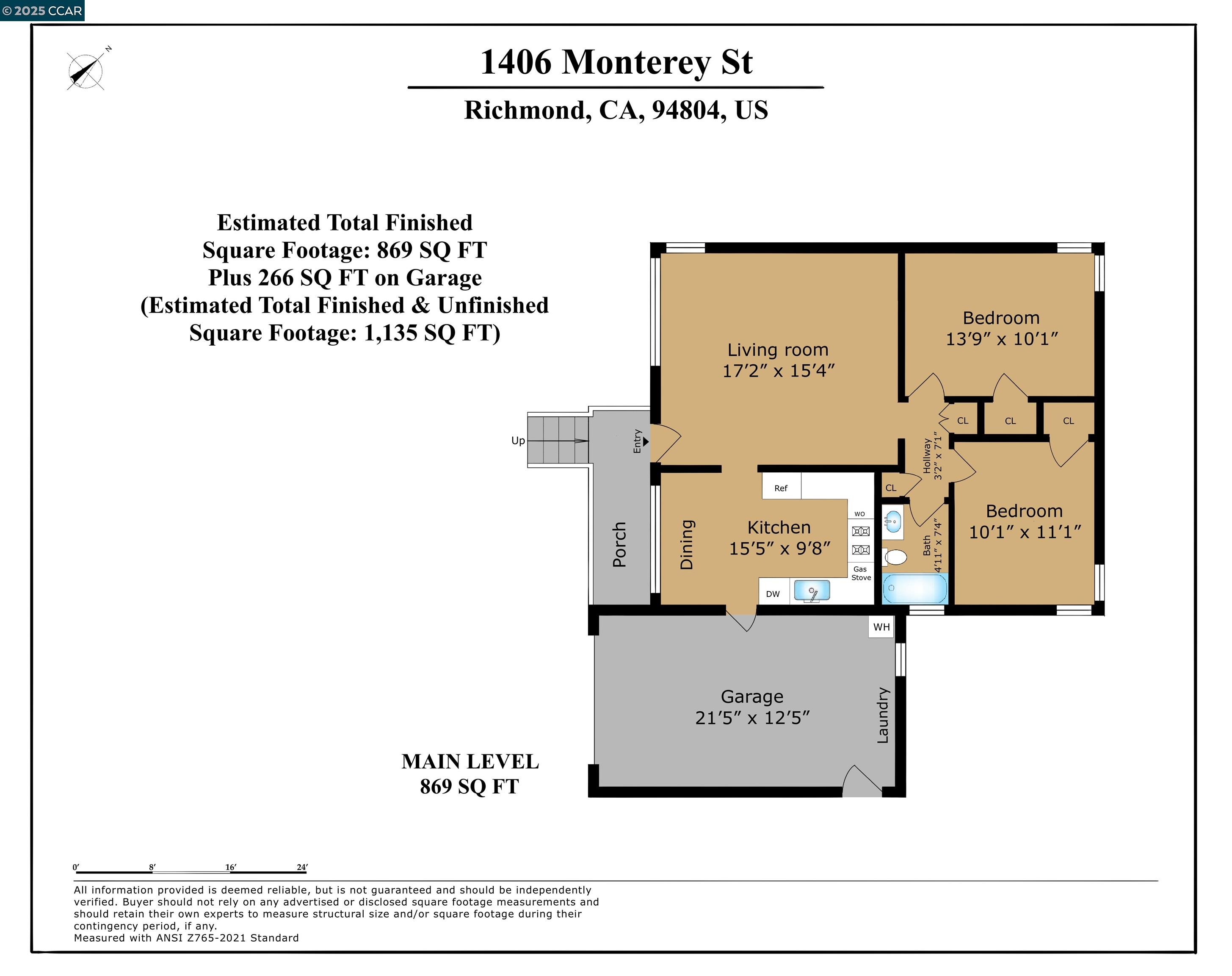 Detail Gallery Image 33 of 46 For 1406 Monterey St, Richmond,  CA 94804 - 2 Beds | 1 Baths
