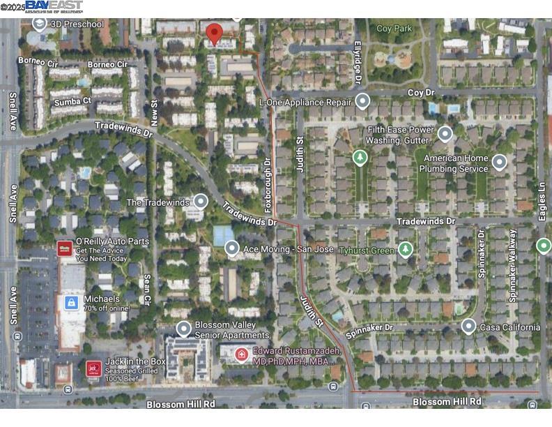 Detail Gallery Image 44 of 45 For 291 Tradewinds Dr #7,  San Jose,  CA 95123 - 2 Beds | 1 Baths