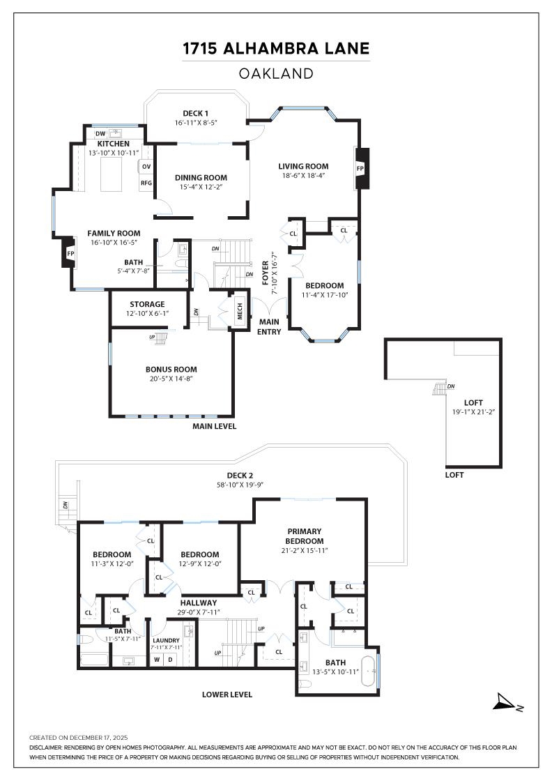 Detail Gallery Image 52 of 52 For 1715 Alhambra Ln, Oakland,  CA 94611 - 4 Beds | 3 Baths