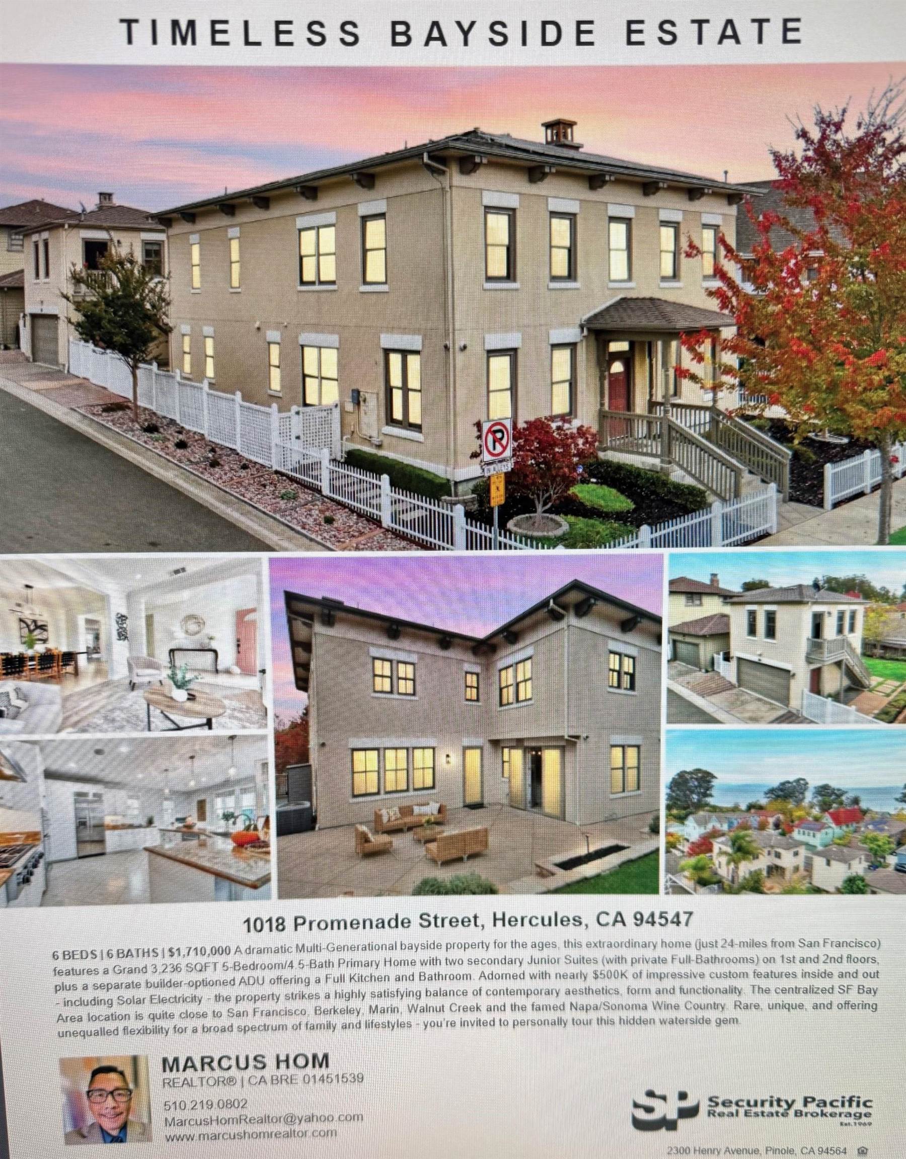 Detail Gallery Image 4 of 60 For 1018 Promenade St., Hercules,  CA 94547 - 6 Beds | 5/1 Baths