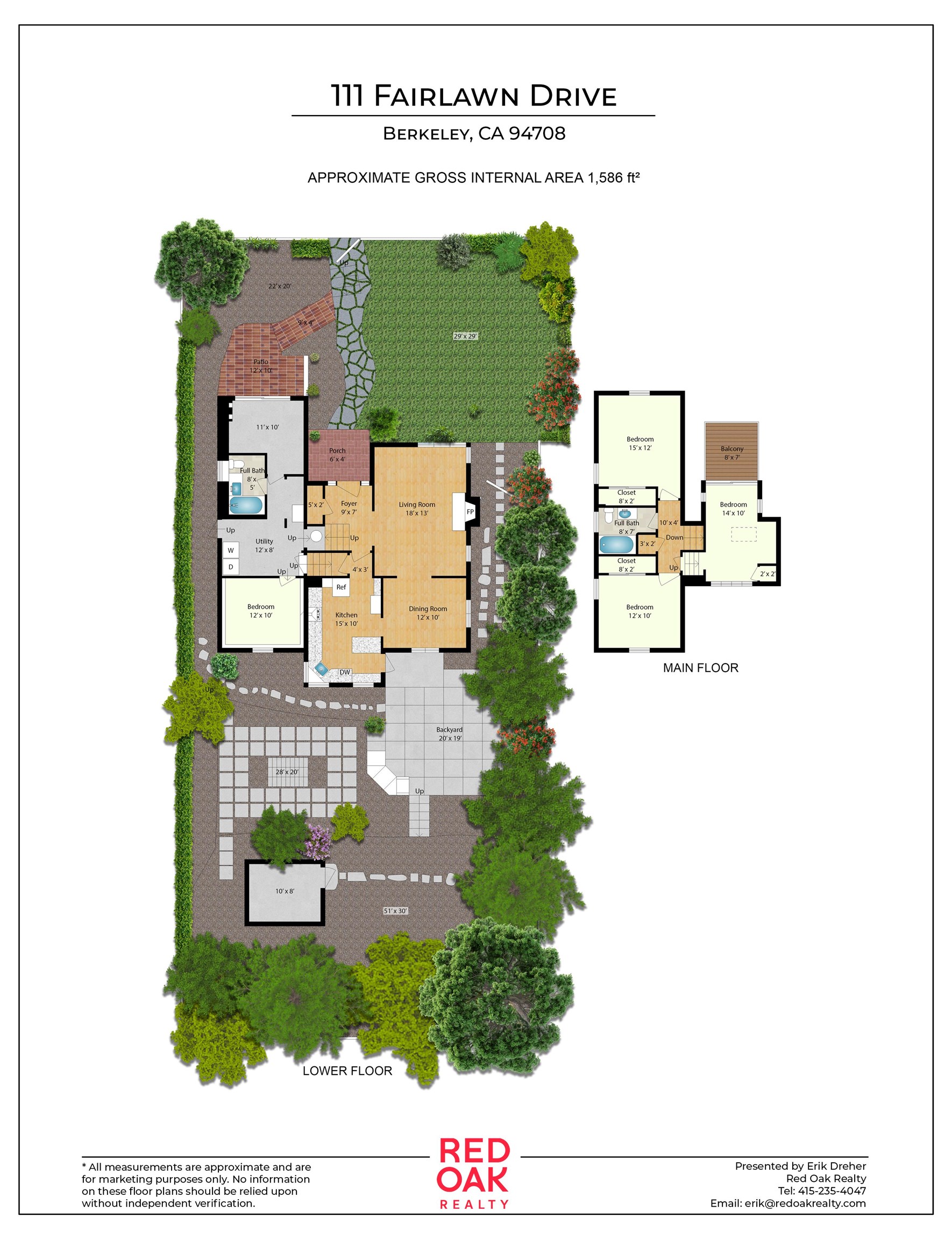 Detail Gallery Image 35 of 35 For 111 Fairlawn Dr, Berkeley,  CA 94708 - 2 Beds | 2 Baths