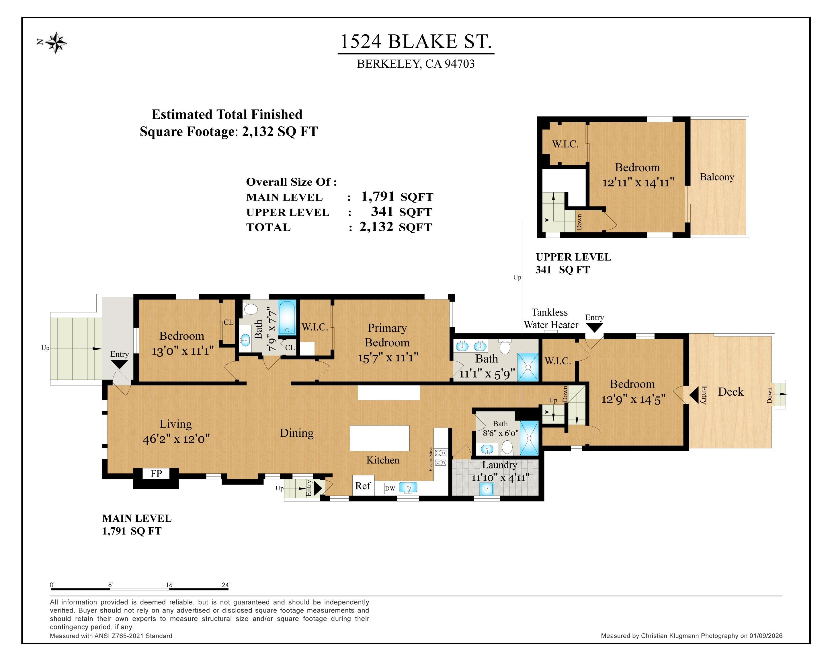 Detail Gallery Image 52 of 59 For 1524 Blake St, Berkeley,  CA 94703 - 4 Beds | 3 Baths