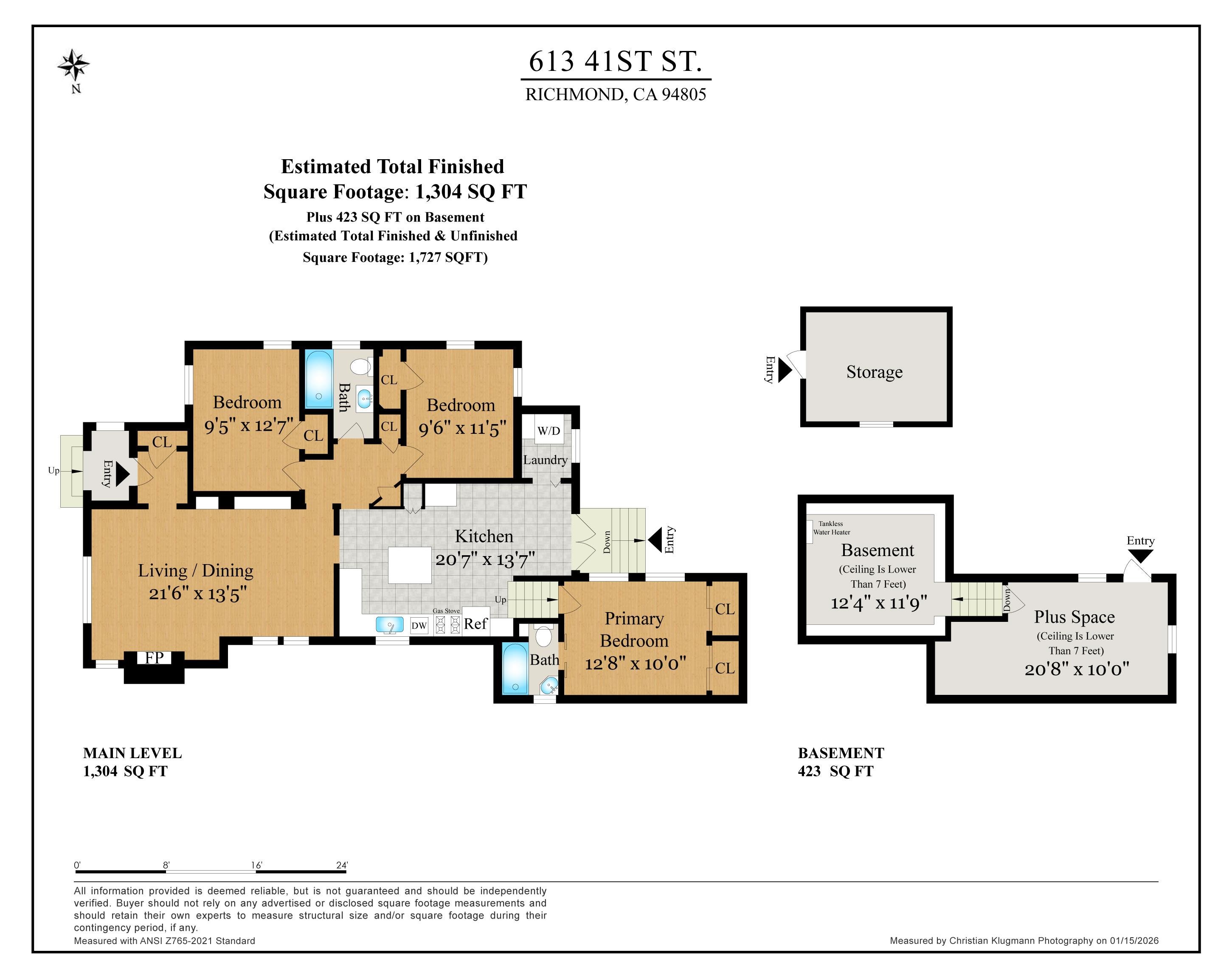 Detail Gallery Image 3 of 44 For 613 41st St, Richmond,  CA 94805 - 3 Beds | 2 Baths