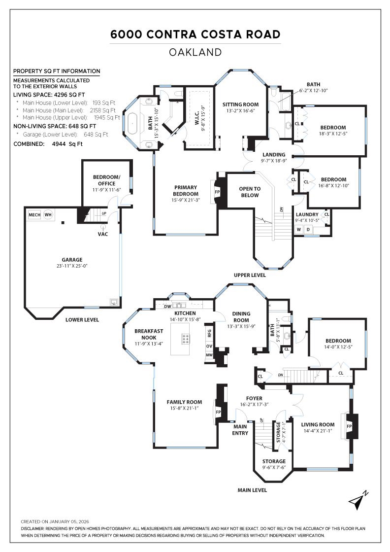 Detail Gallery Image 60 of 60 For 6000 Contra Costa Road, Oakland,  CA 94618 - 5 Beds | 3 Baths